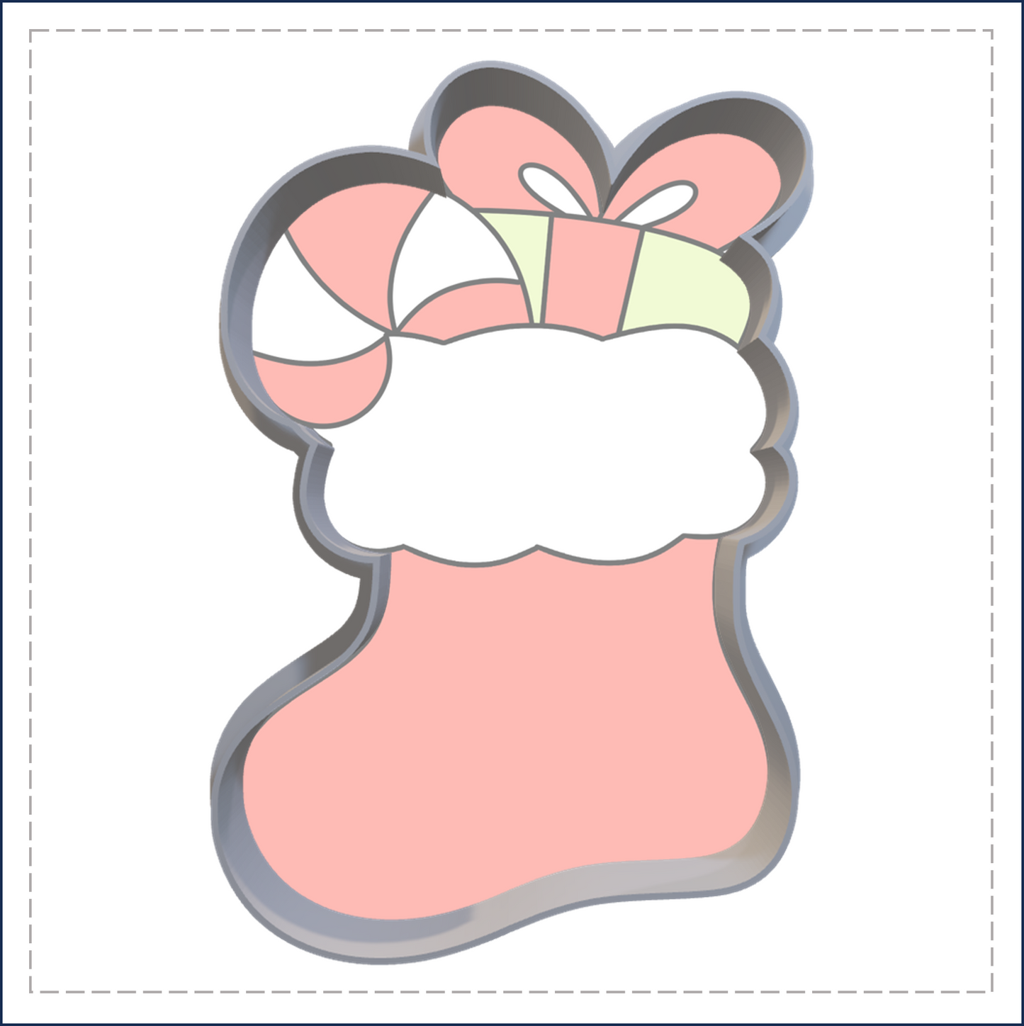 J89 - FILLED STOCKING COOKIE CUTTER