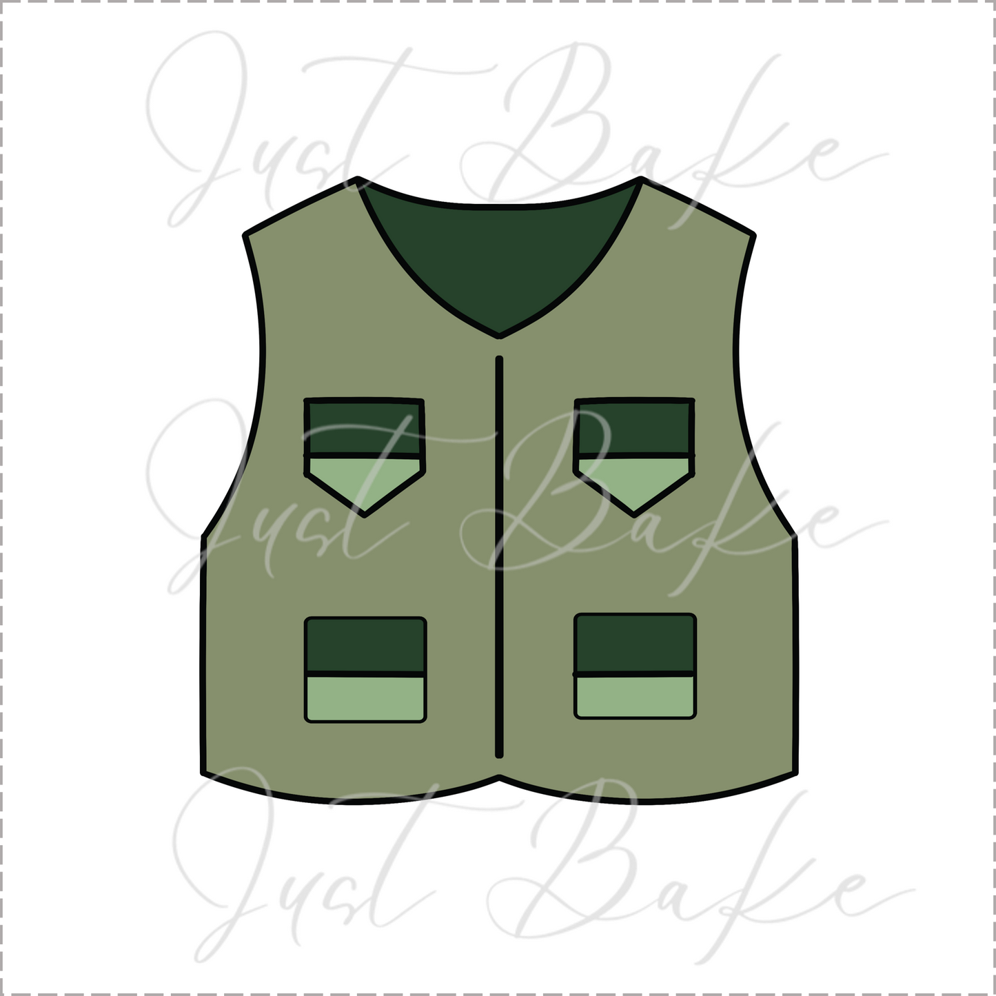 JBS0647 - FISHING JACKET COOKIE CUTTER