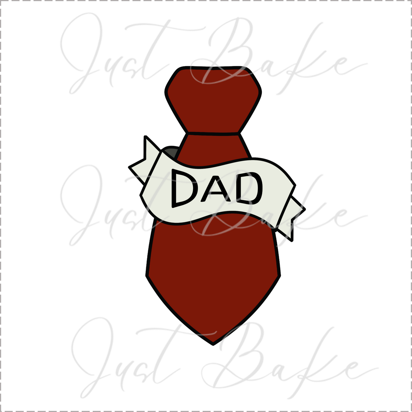 JBS0668 - FATHERS DAY TIE COOKIE CUTTER
