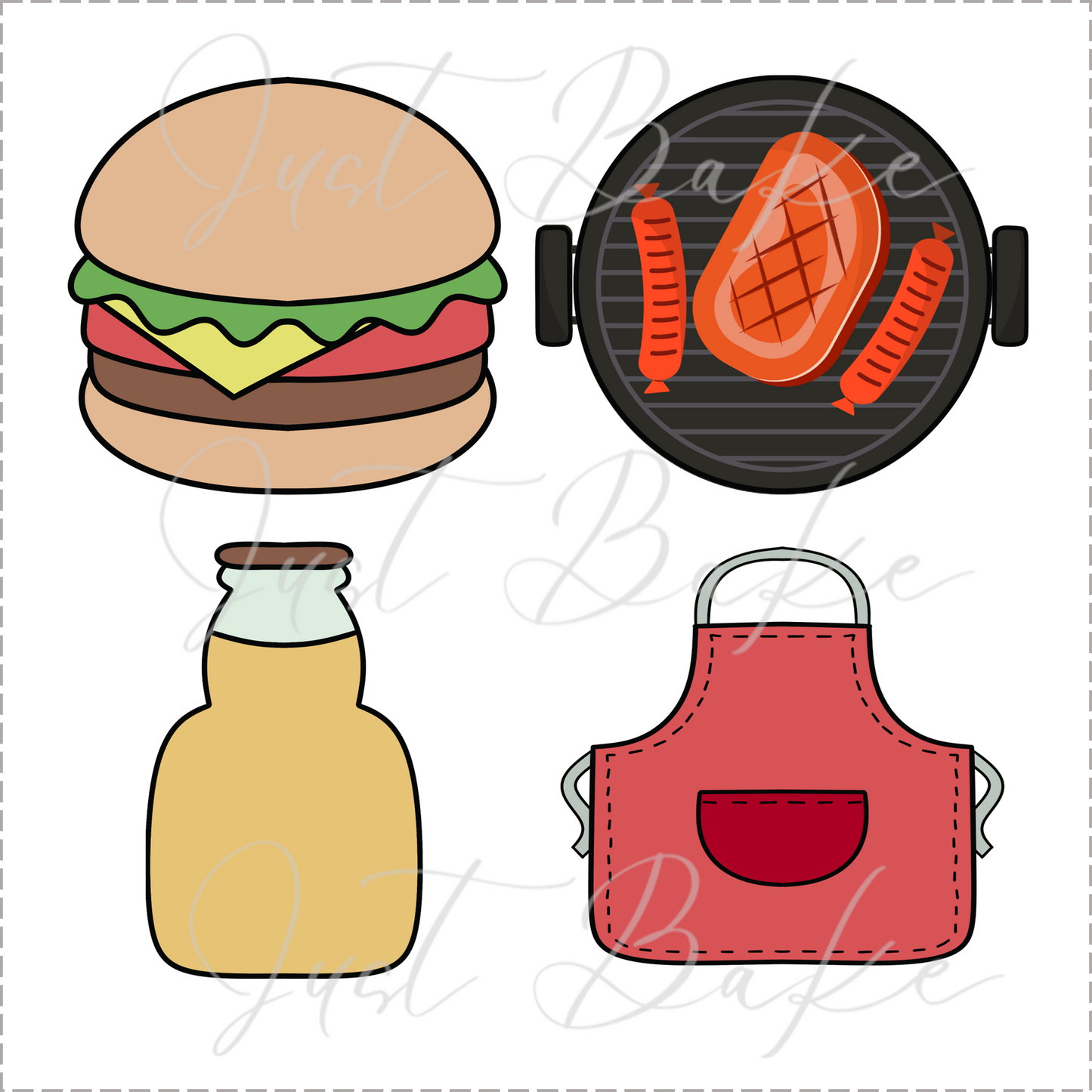 JBS0674 - FATHERS DAY MINI COOKIE CUTTER SET #1