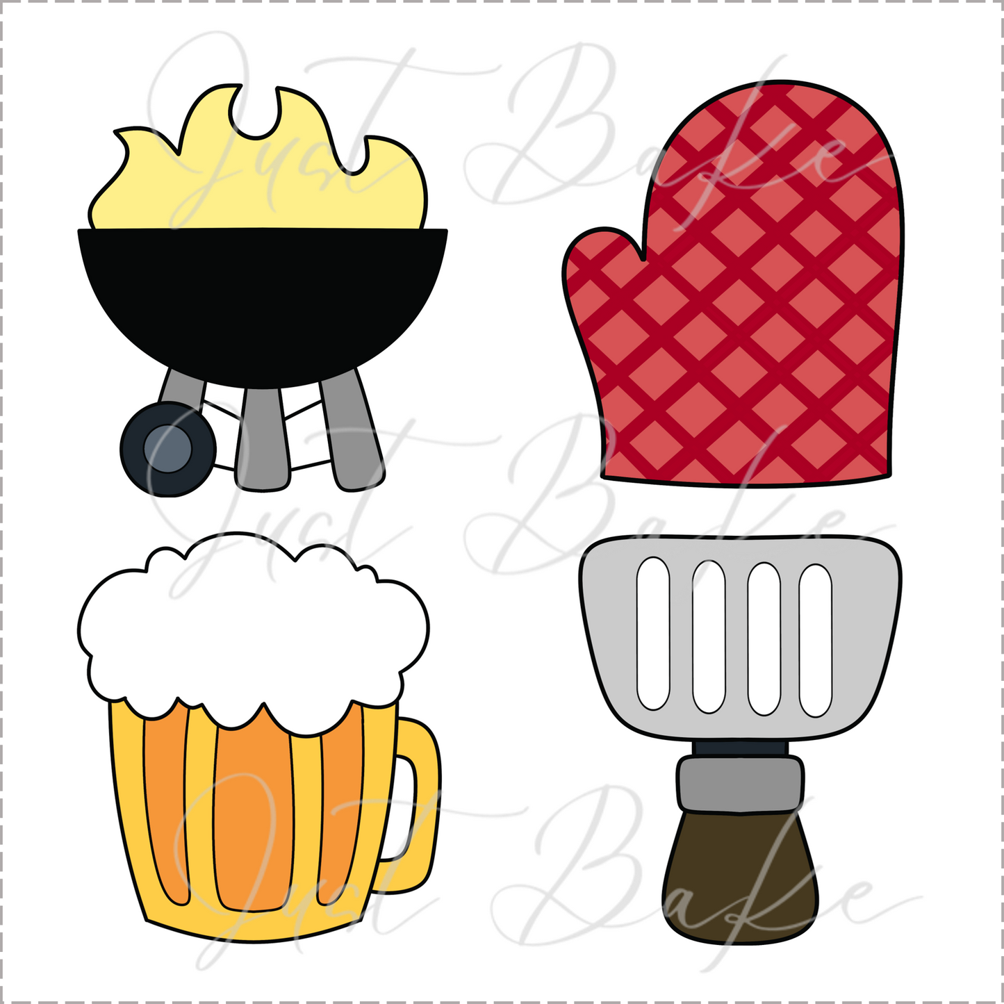 JBS0677 - FATHERS DAY MINI COOKIE CUTTER SET #2