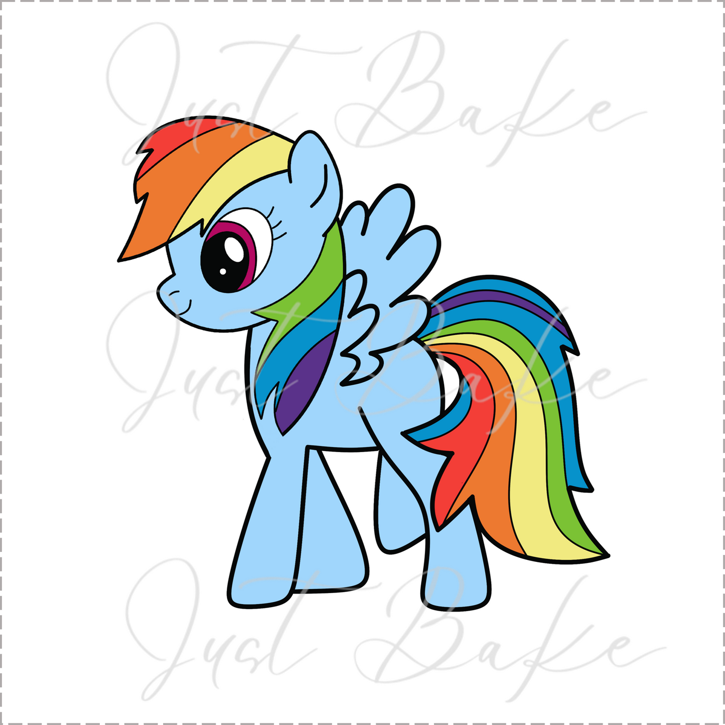 JBS0690 - RAINBOW DASH COOKIE CUTTER