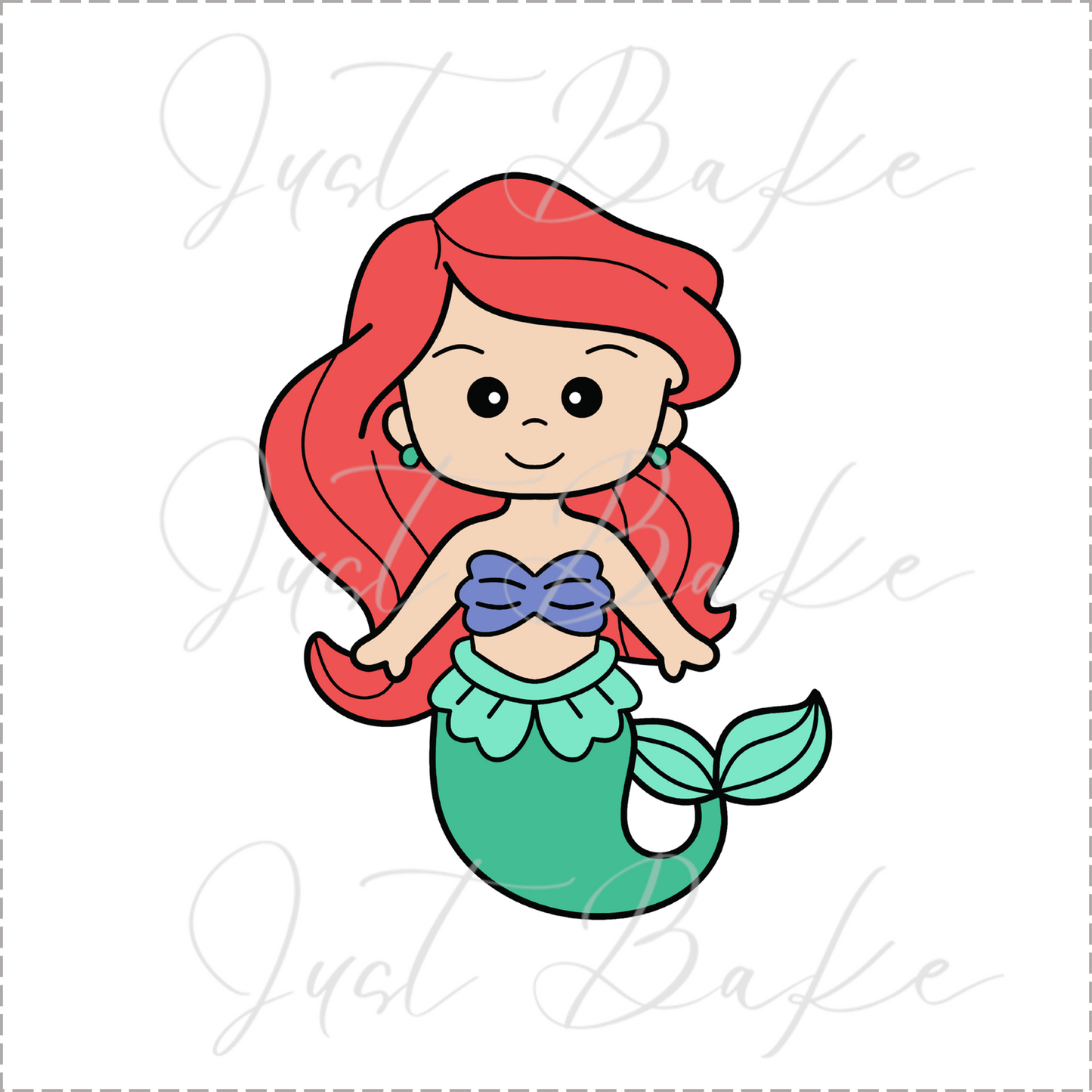 JBS0707 - DISNEY PRINCESS - LITTLE MERMAID COOKIE CUTTER