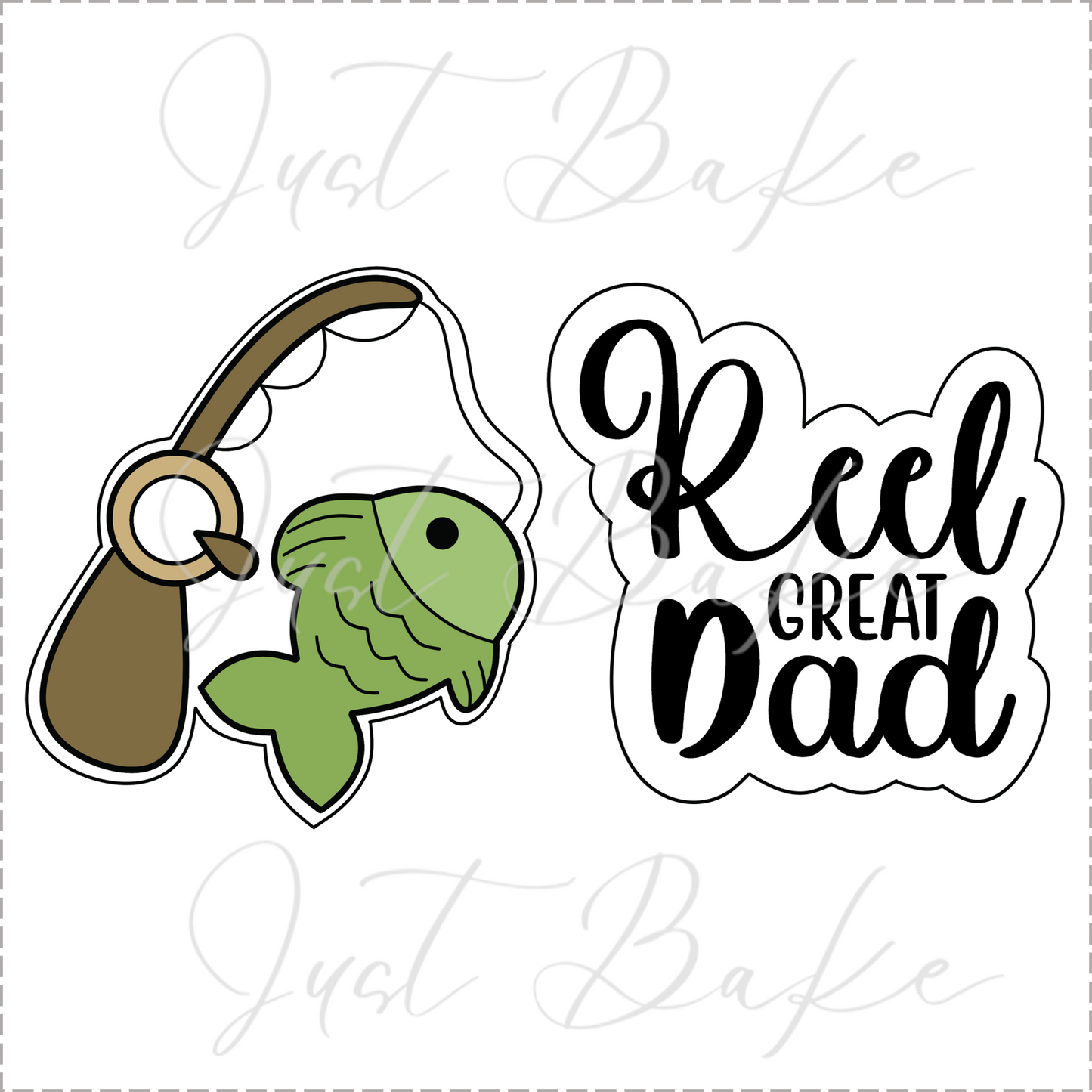 JBS0723 - REEL GREAT DAD COOKIE CUTTER