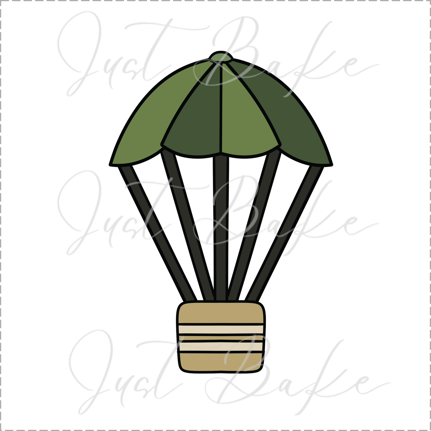 JBS0734 - ARMY PARACHUTE COOKIE CUTTER