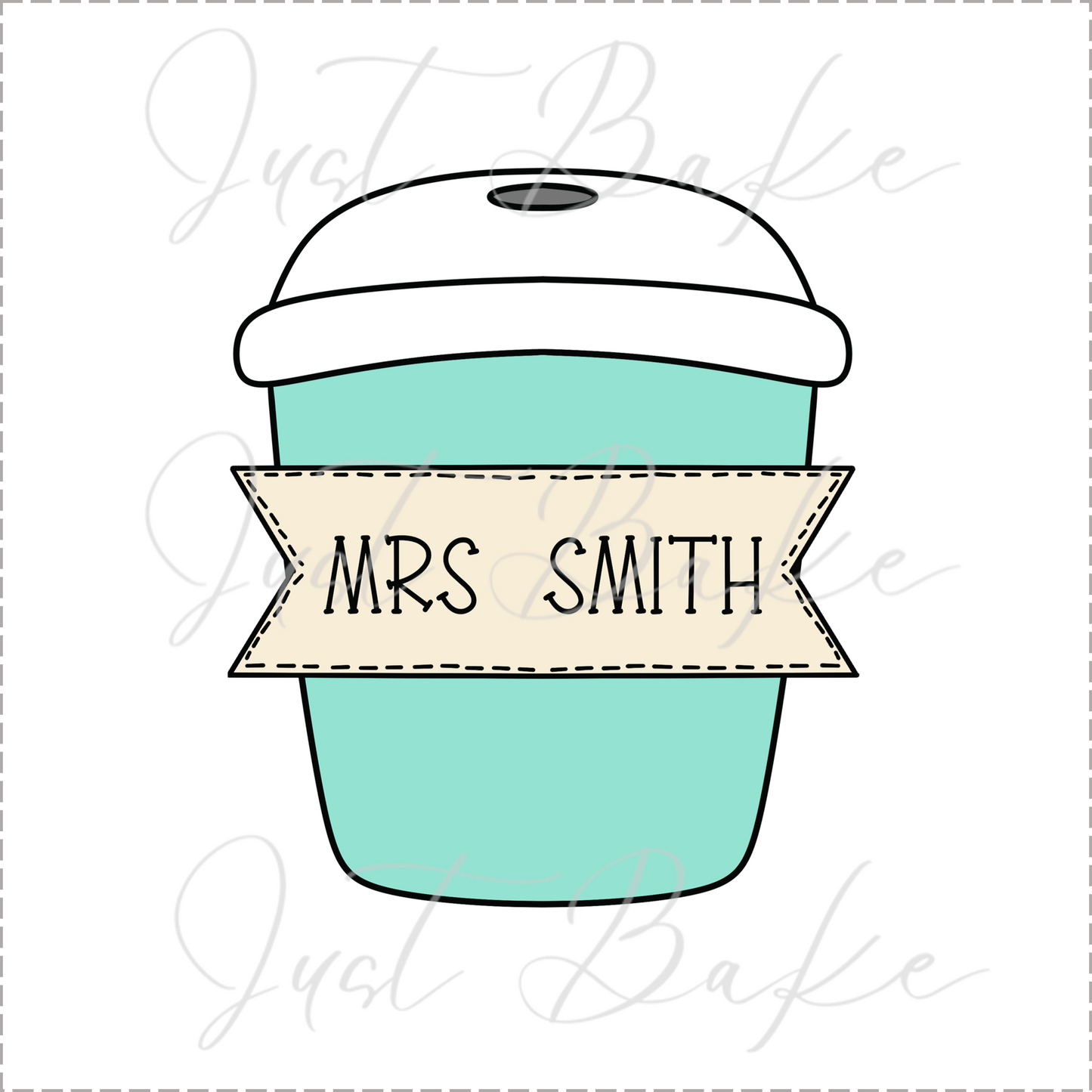 JBS0844 - COFFEE PLAQUE COOKIE CUTTER