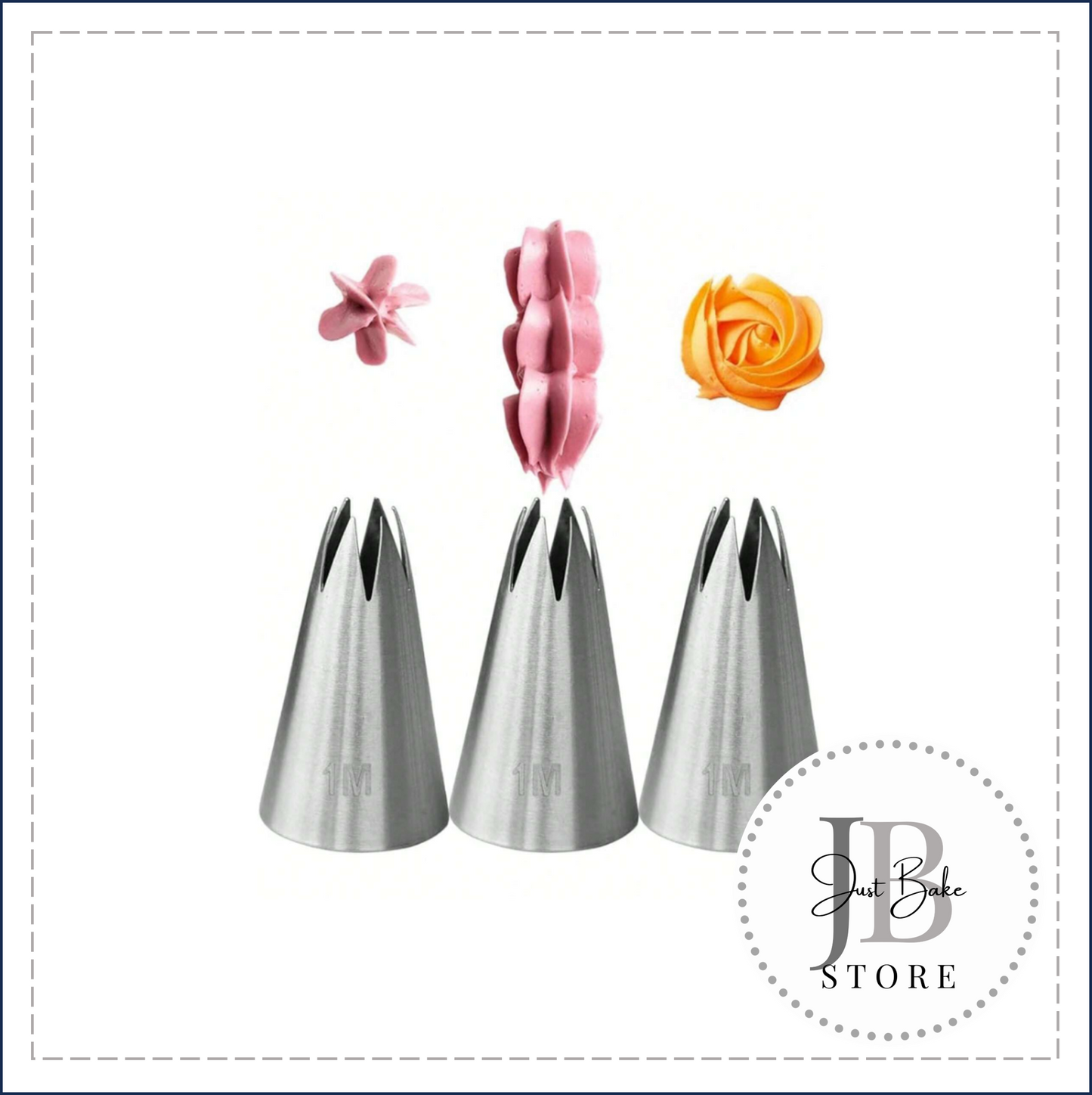 NOZZLES0004 - 3 Piece Piping Nozzle Set