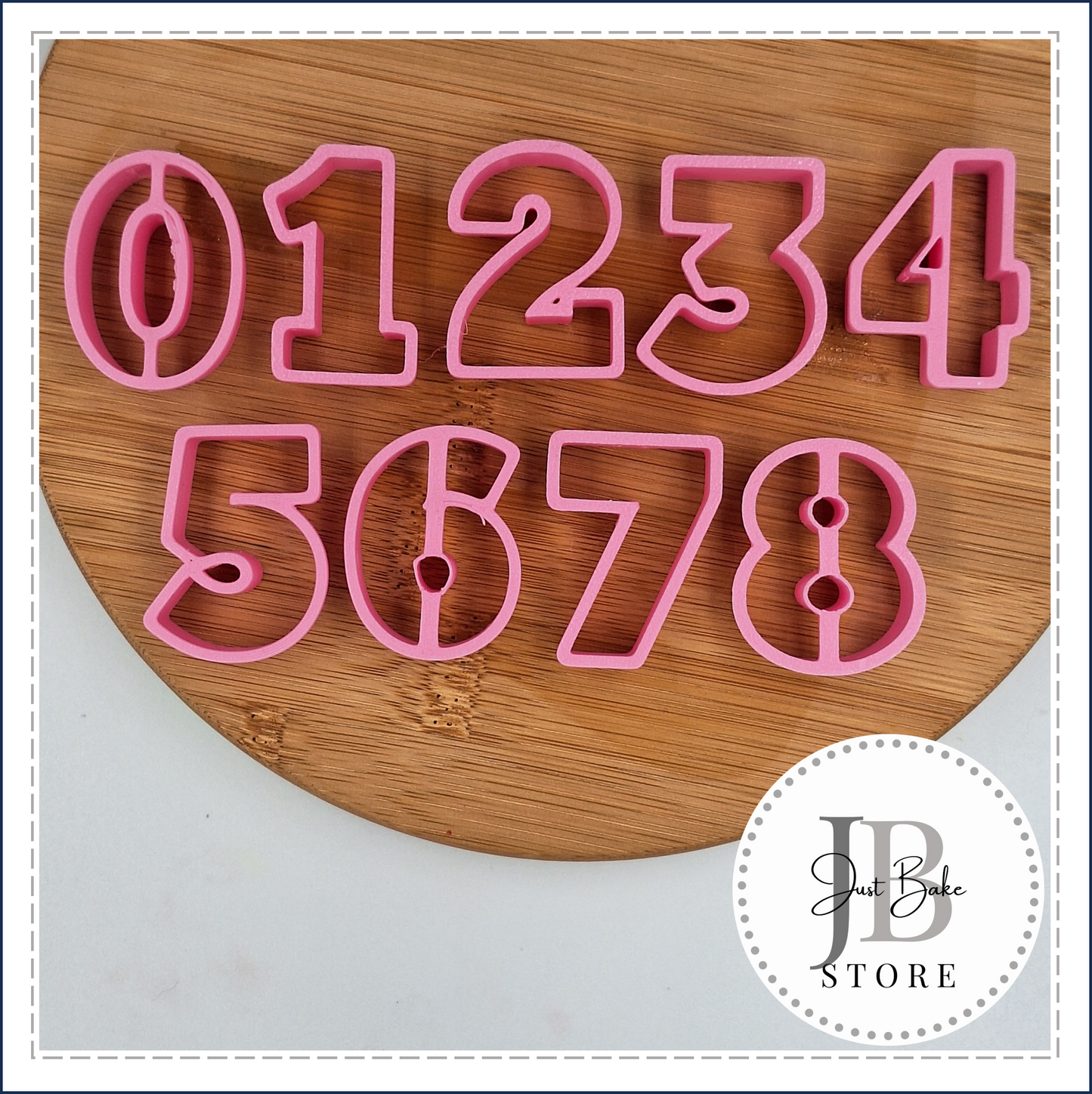 CUTTERS0002 - FONDANT NUMBERS CUTTERS - 3.5cm