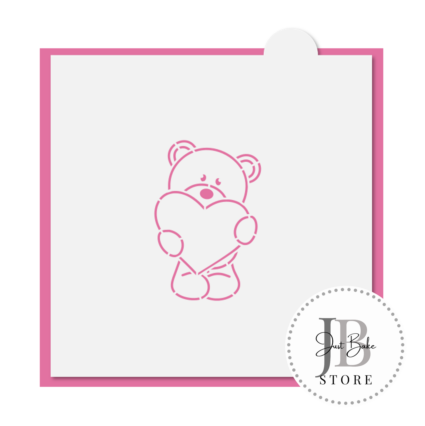 PYO0049 - Valentines Teddy PYO Stencil