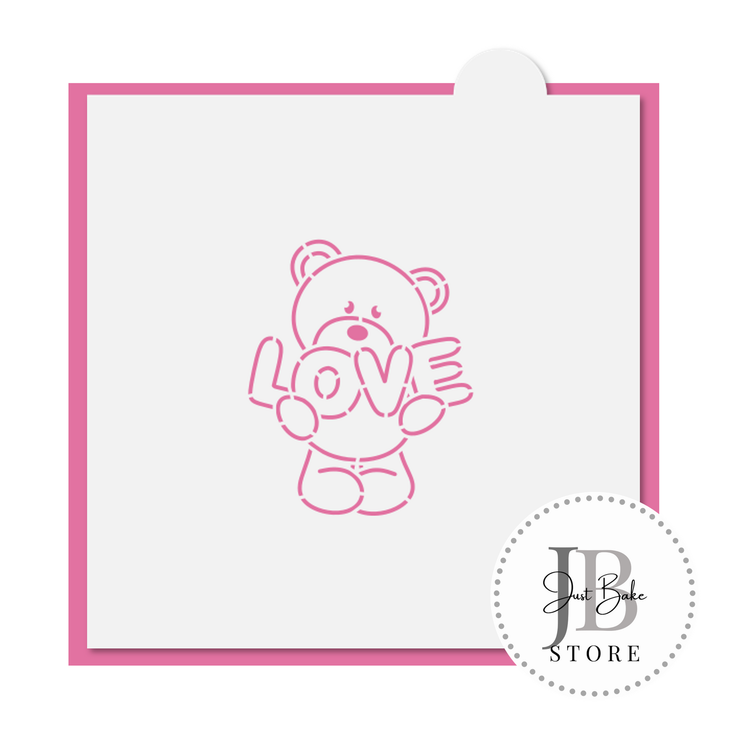 PYO0050 - Valentines Teddy PYO Stencil
