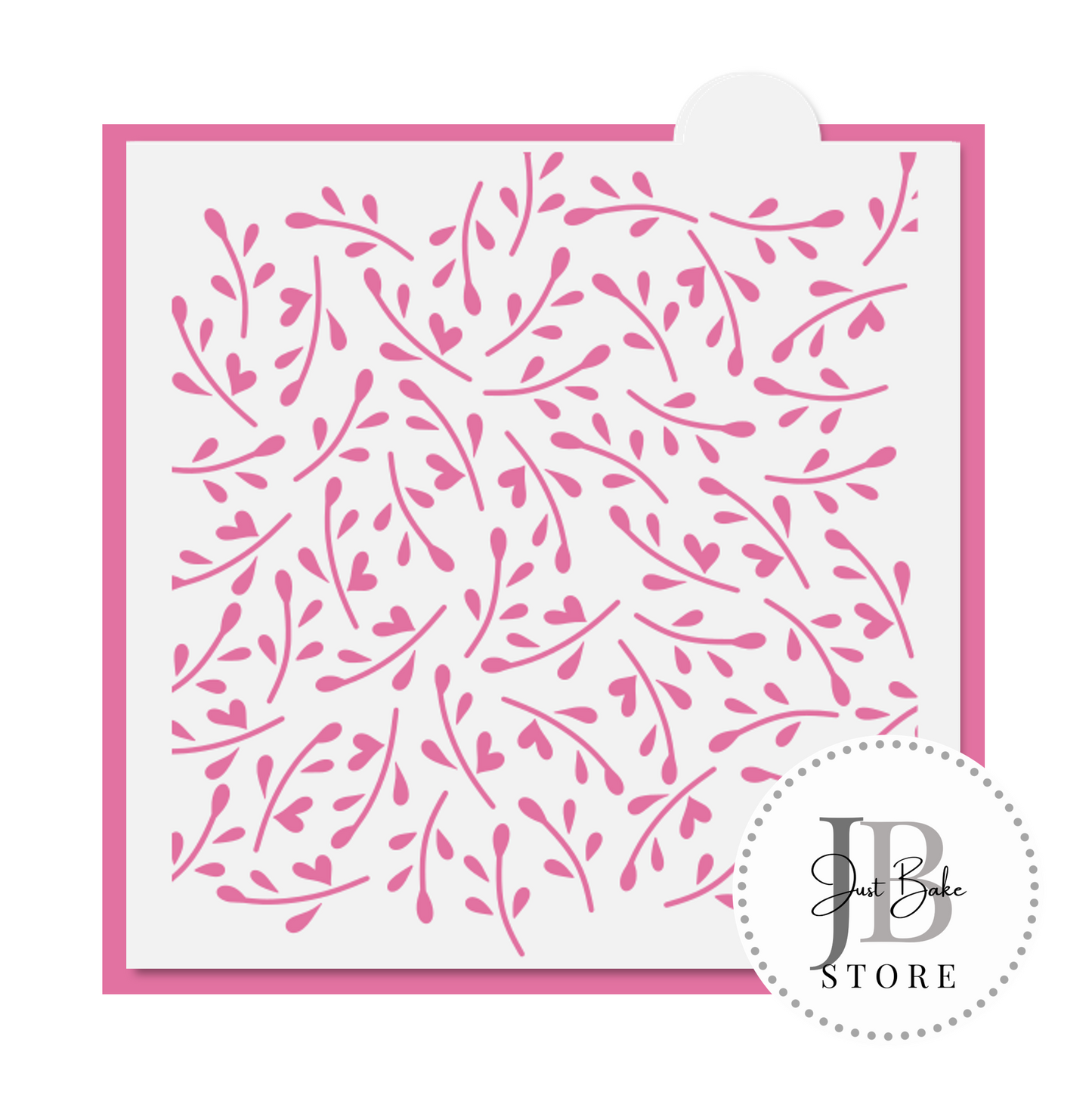 PYO0057 - Floral Background Pattern Stencil