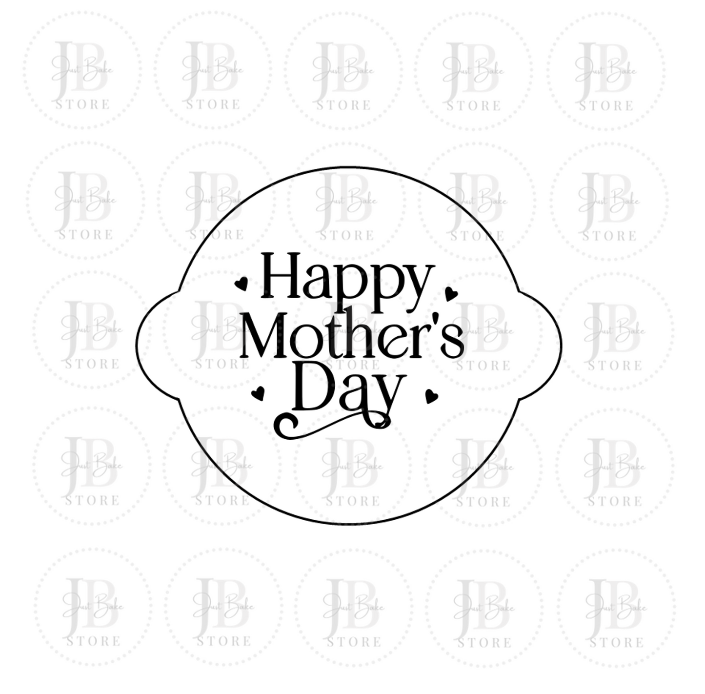 00211 - Happy Mothers Day Fondant Stamp