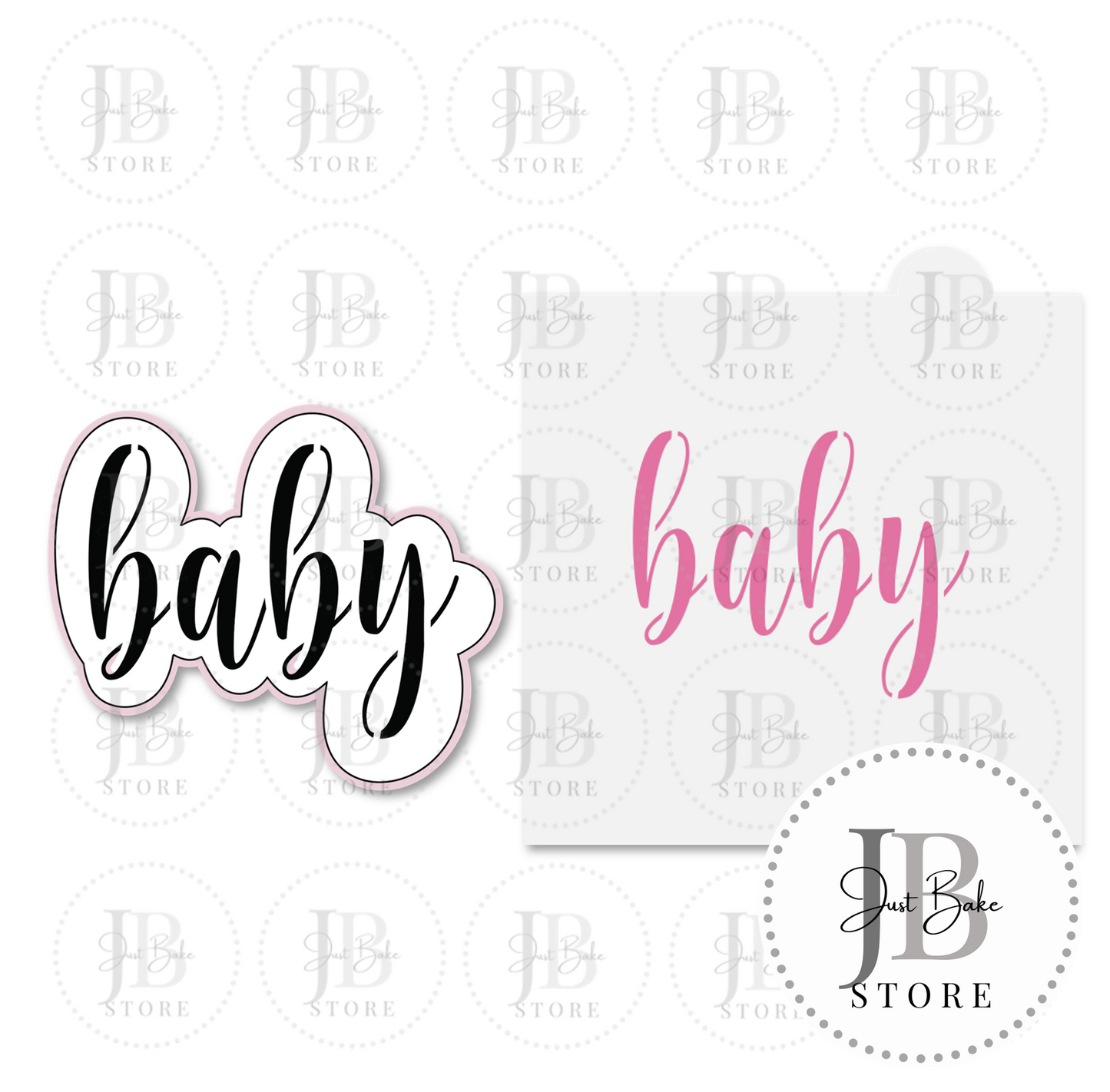 C0459 - Baby Cookie Cutter - STENCIL SOLD SEPERATELY