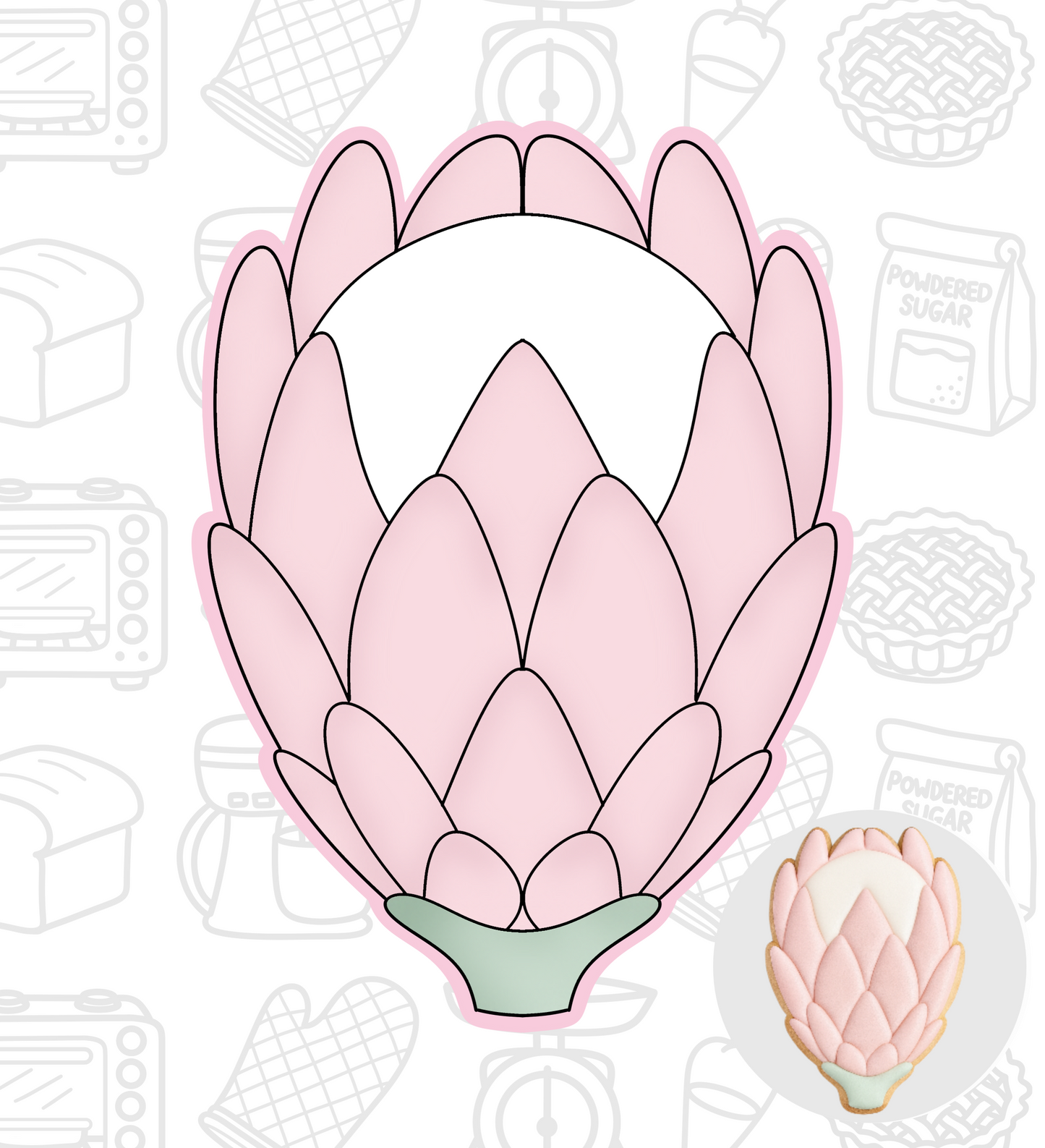 398. Protea Cookie Cutter