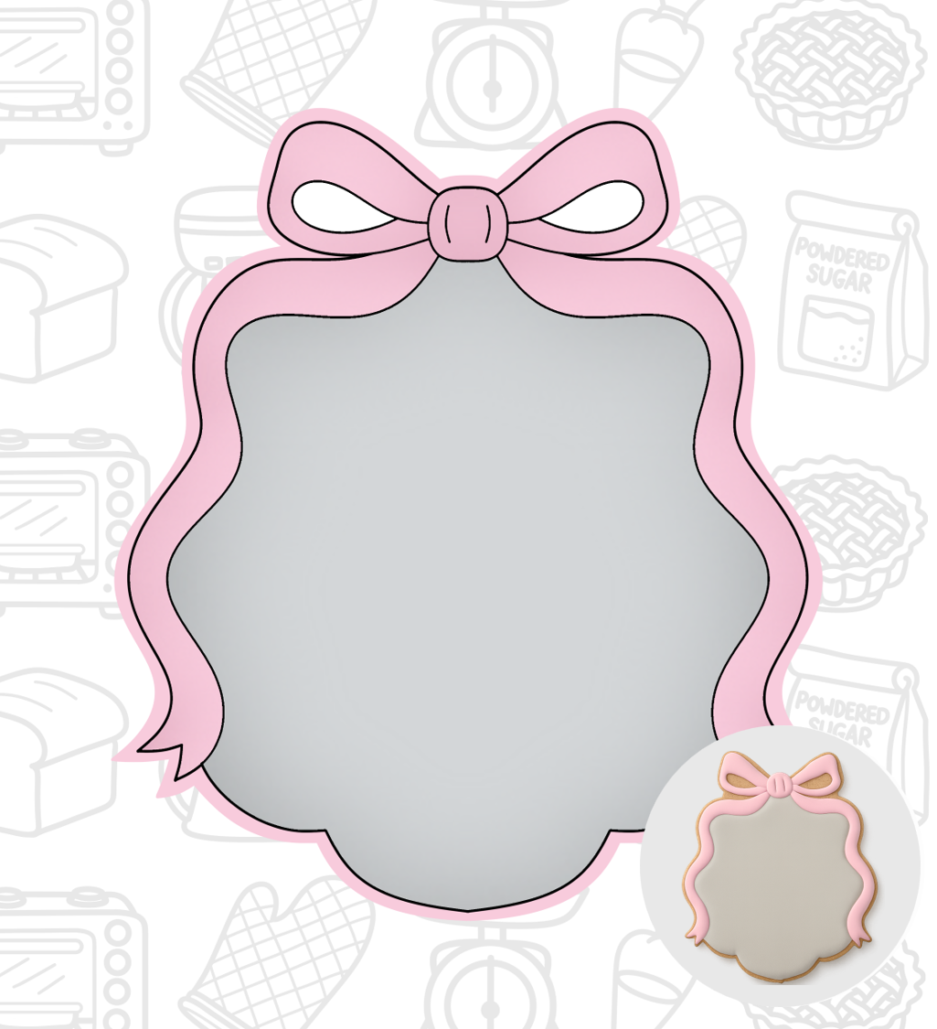 247. Bow Plaque Cookie Cutter