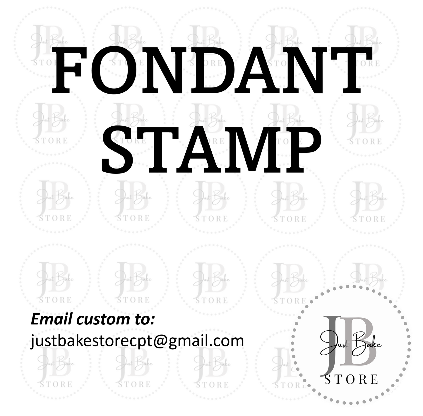 CUSTOM FONDANT STAMP