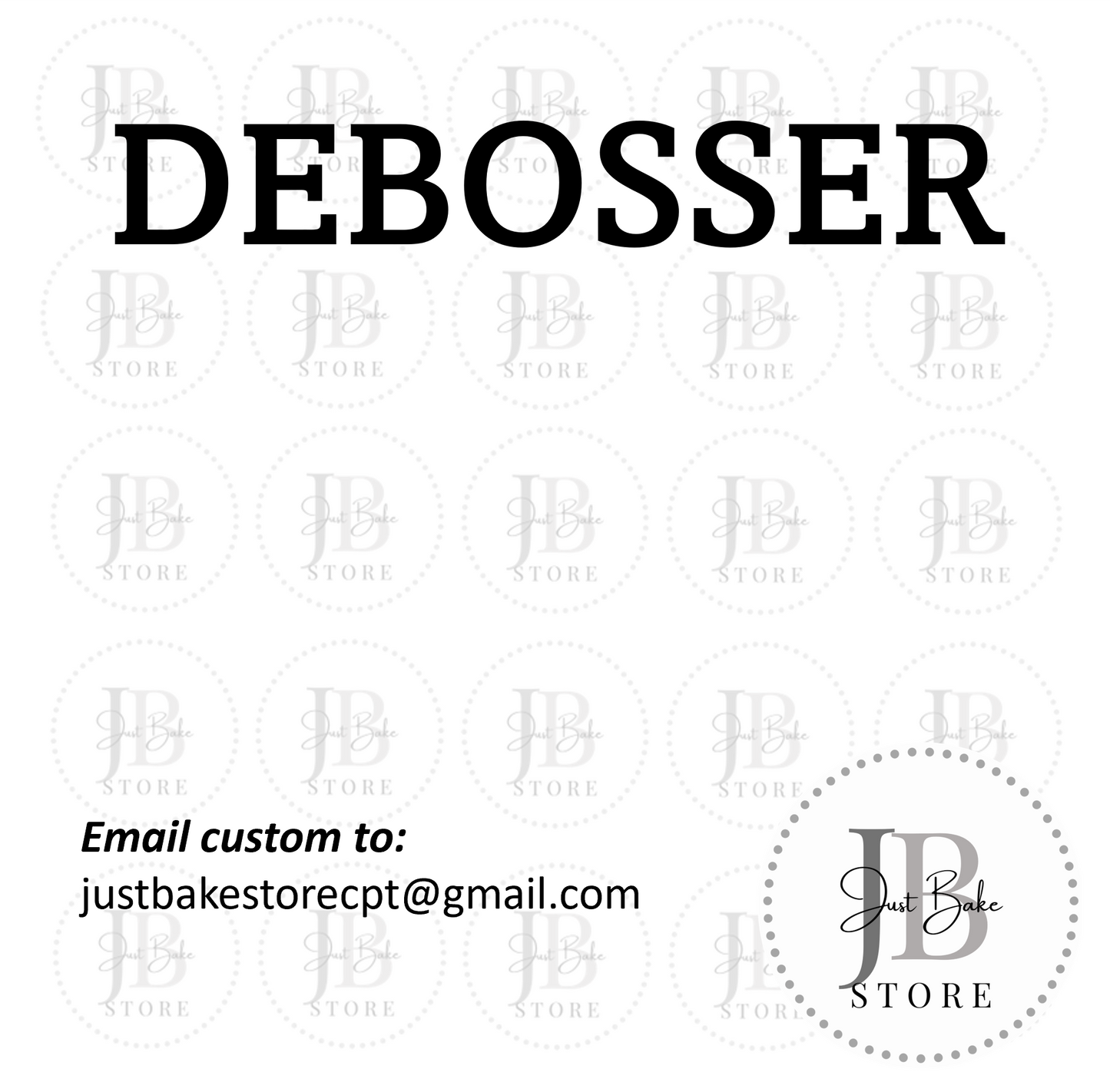 CUSTOM FONDANT DEBOSSER