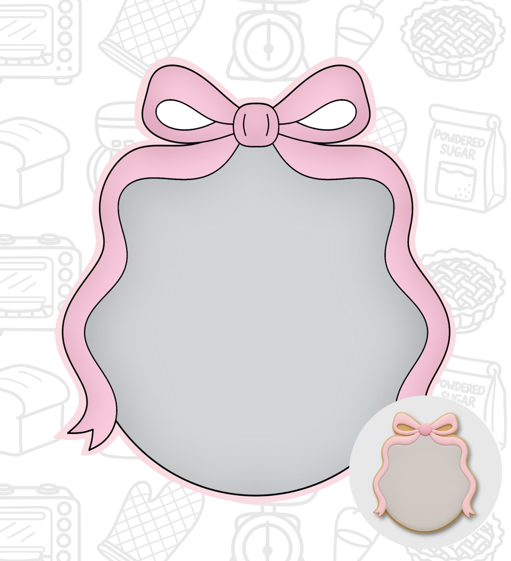248. Bow Plaque Cookie Cutter