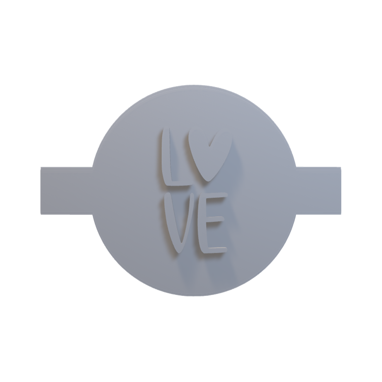 FONDANTSTAMP0009 - LOVE STAMP