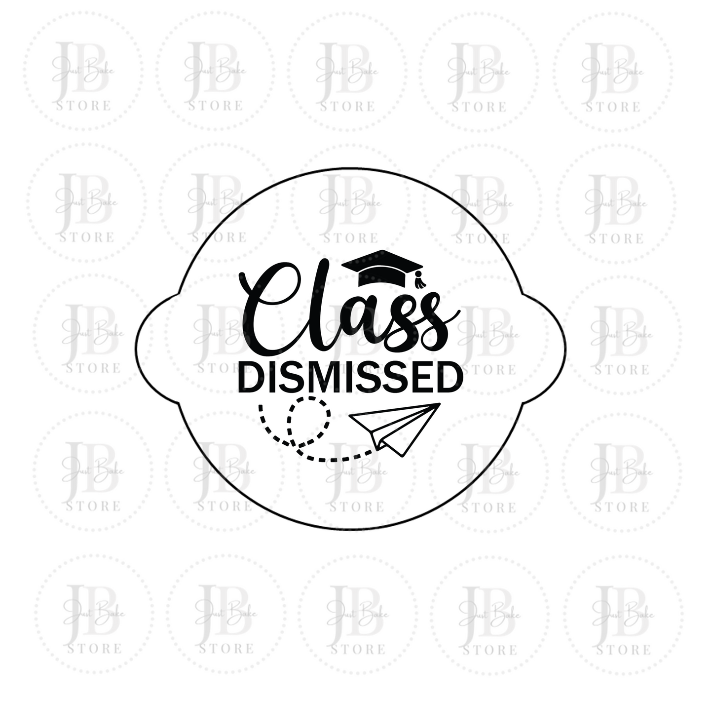 00188 - Class Dismissed Fondant Stamp
