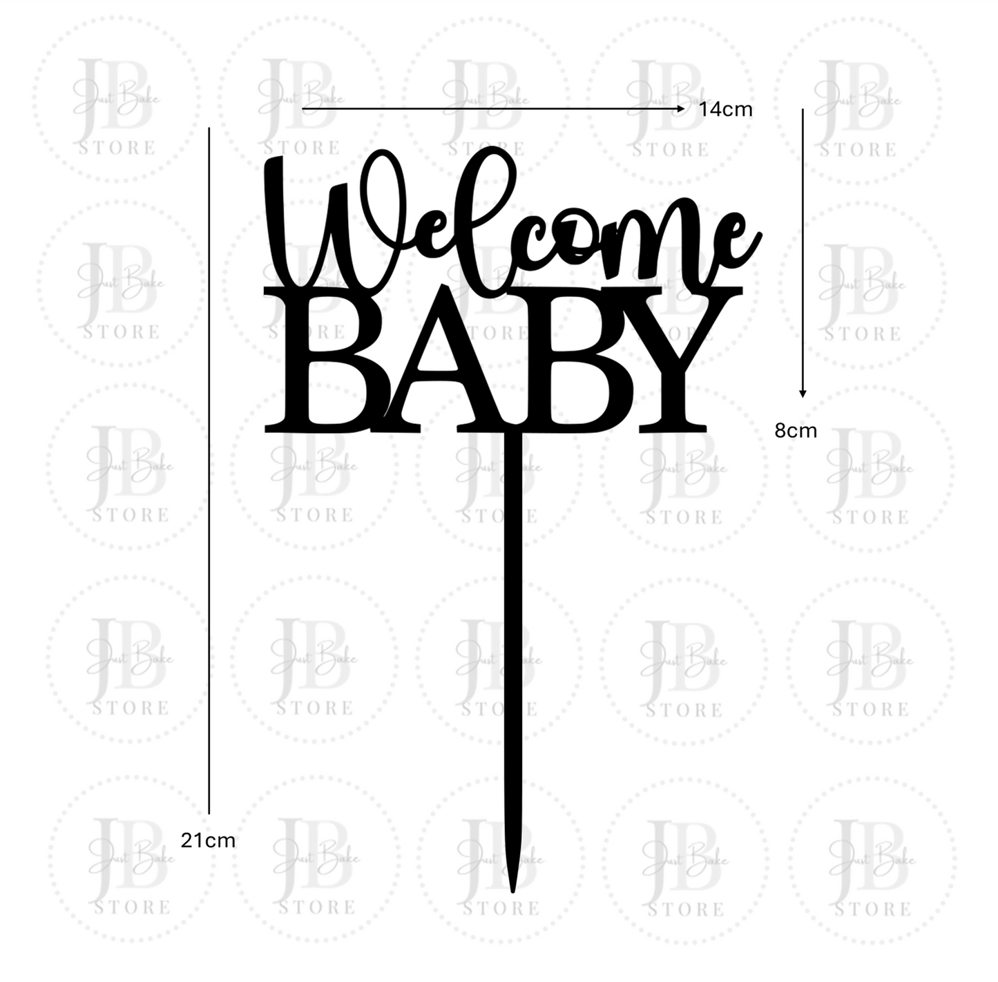 00159 - Welcome Baby Cake Topper