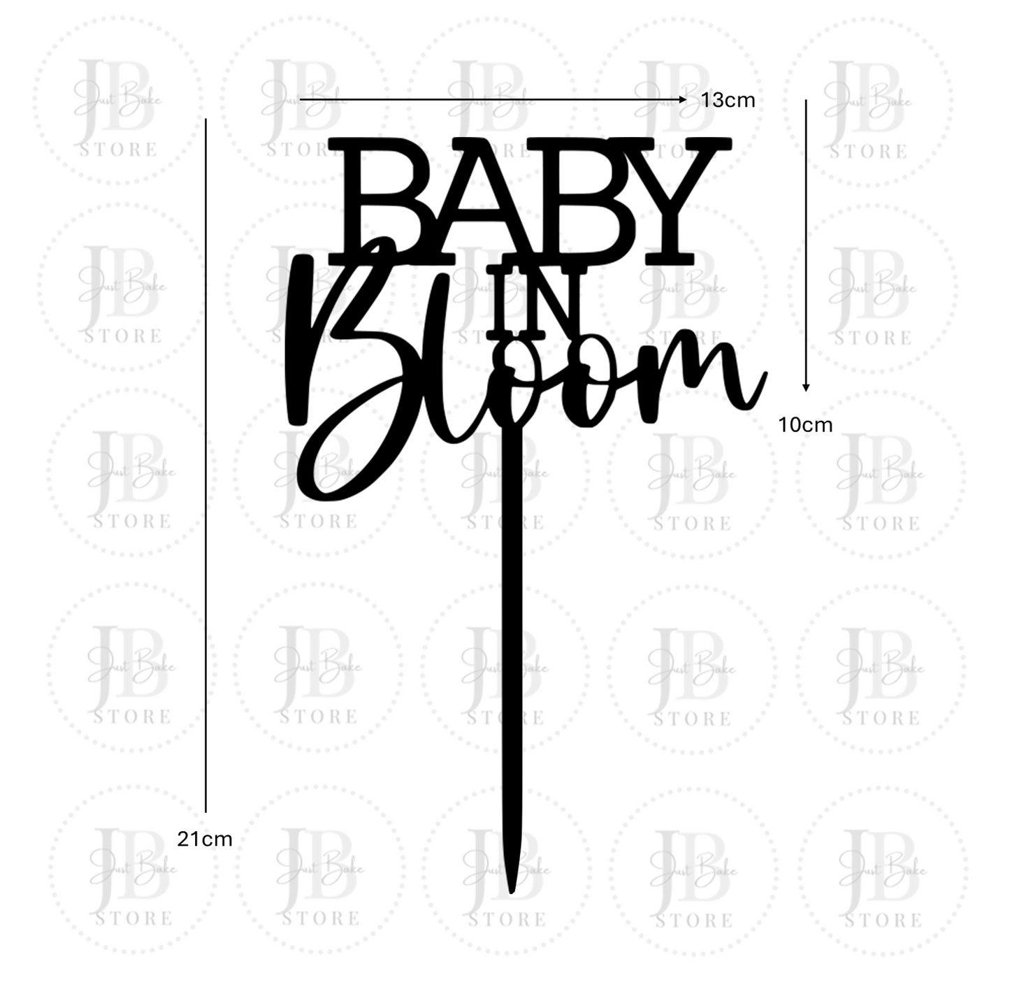00160 - Baby in Bloom Cake Topper