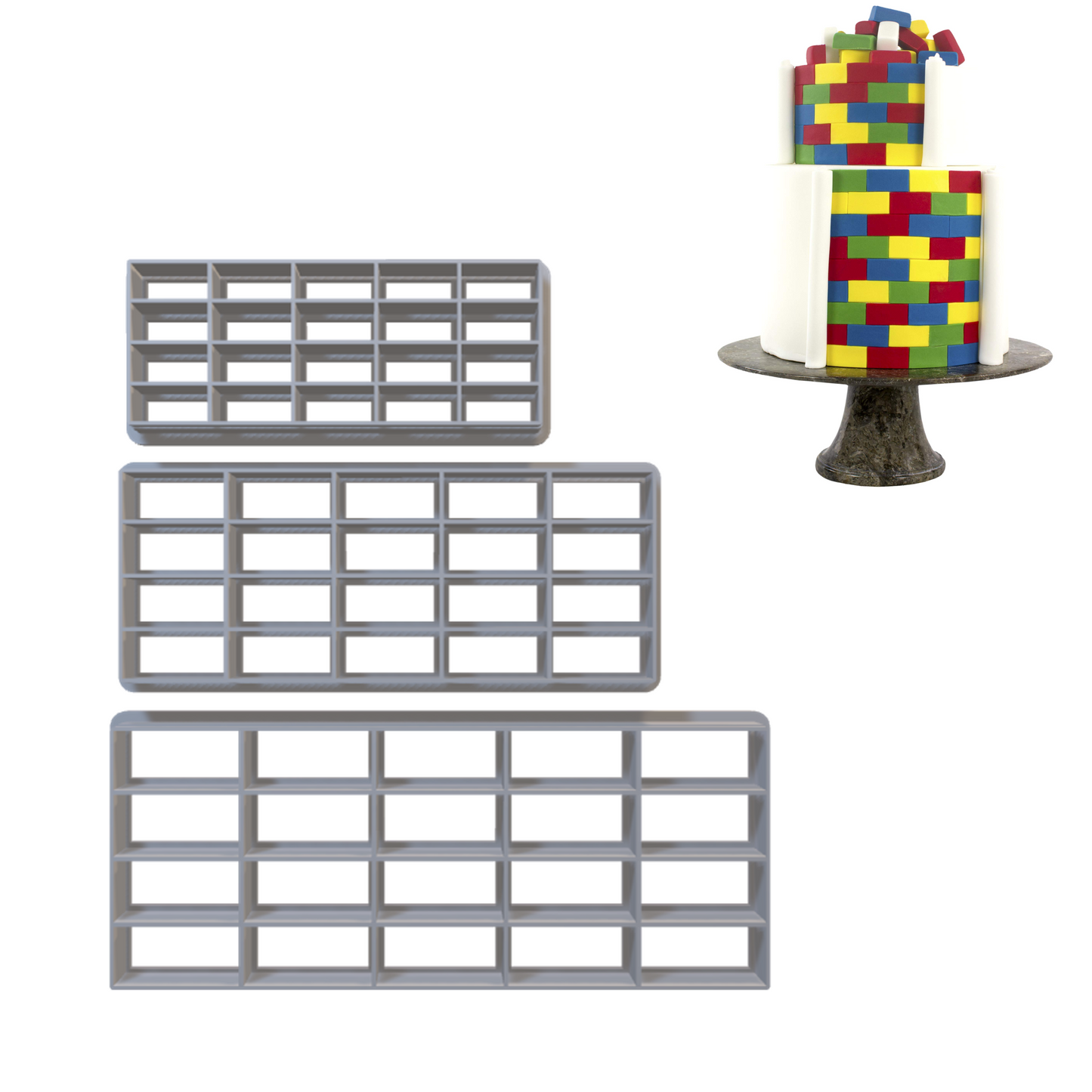 369. Geometric Bricks Cutter Set (3Pc)