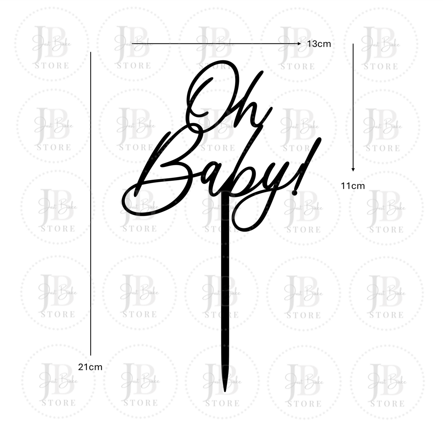 00164 - Oh Baby Cake Topper