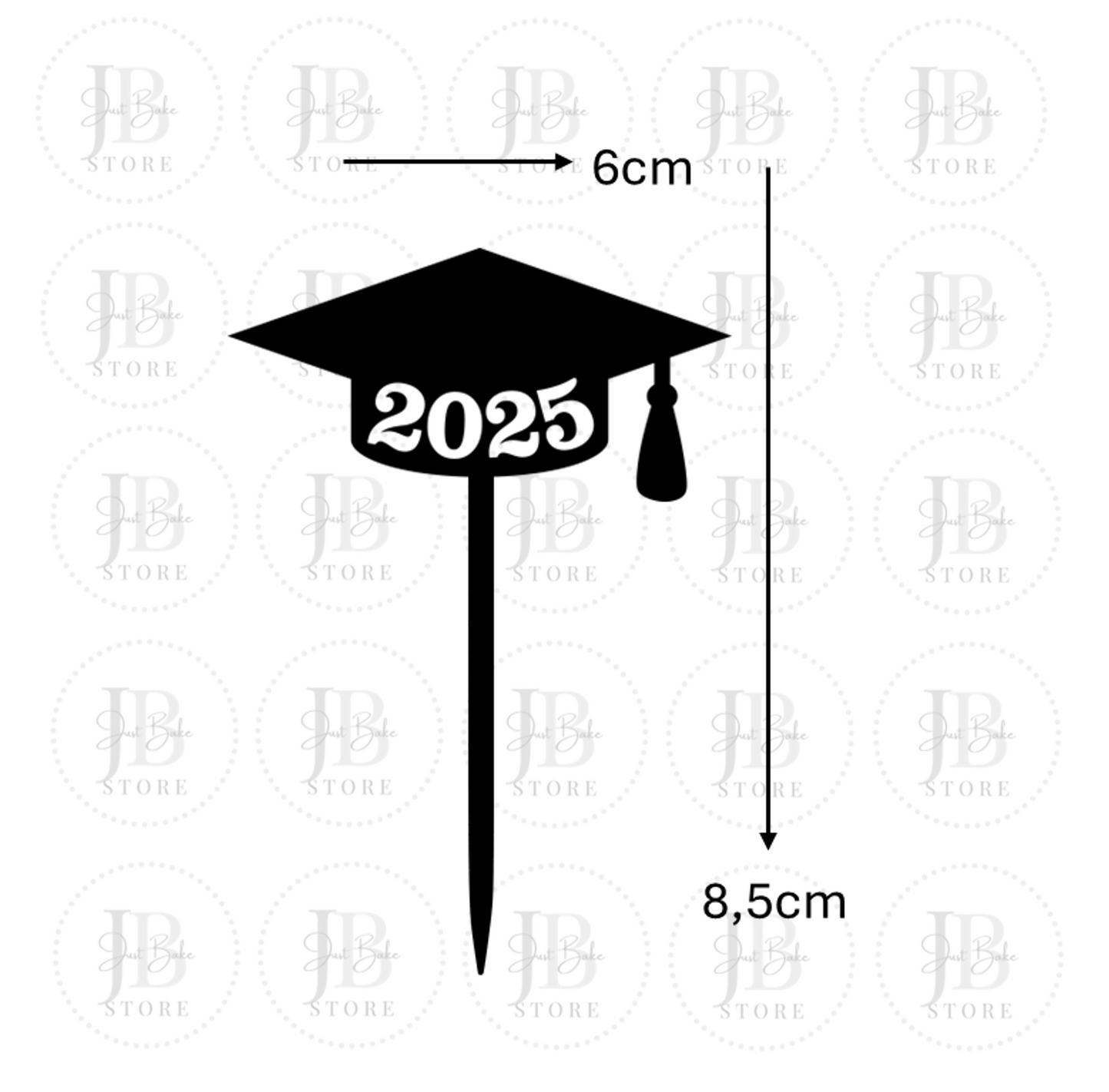 00192 - Graduation Cupcake Topper