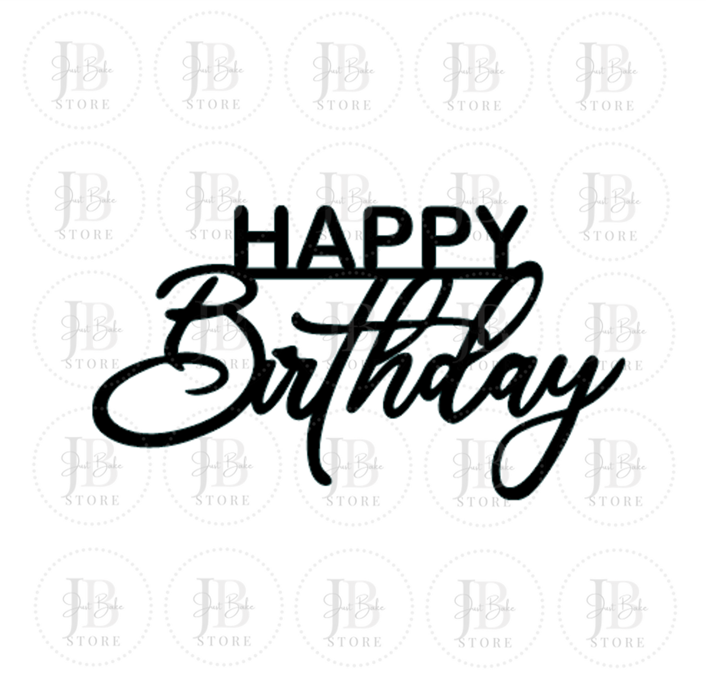00165 - Happy Birthday Cake Charm - 11cm