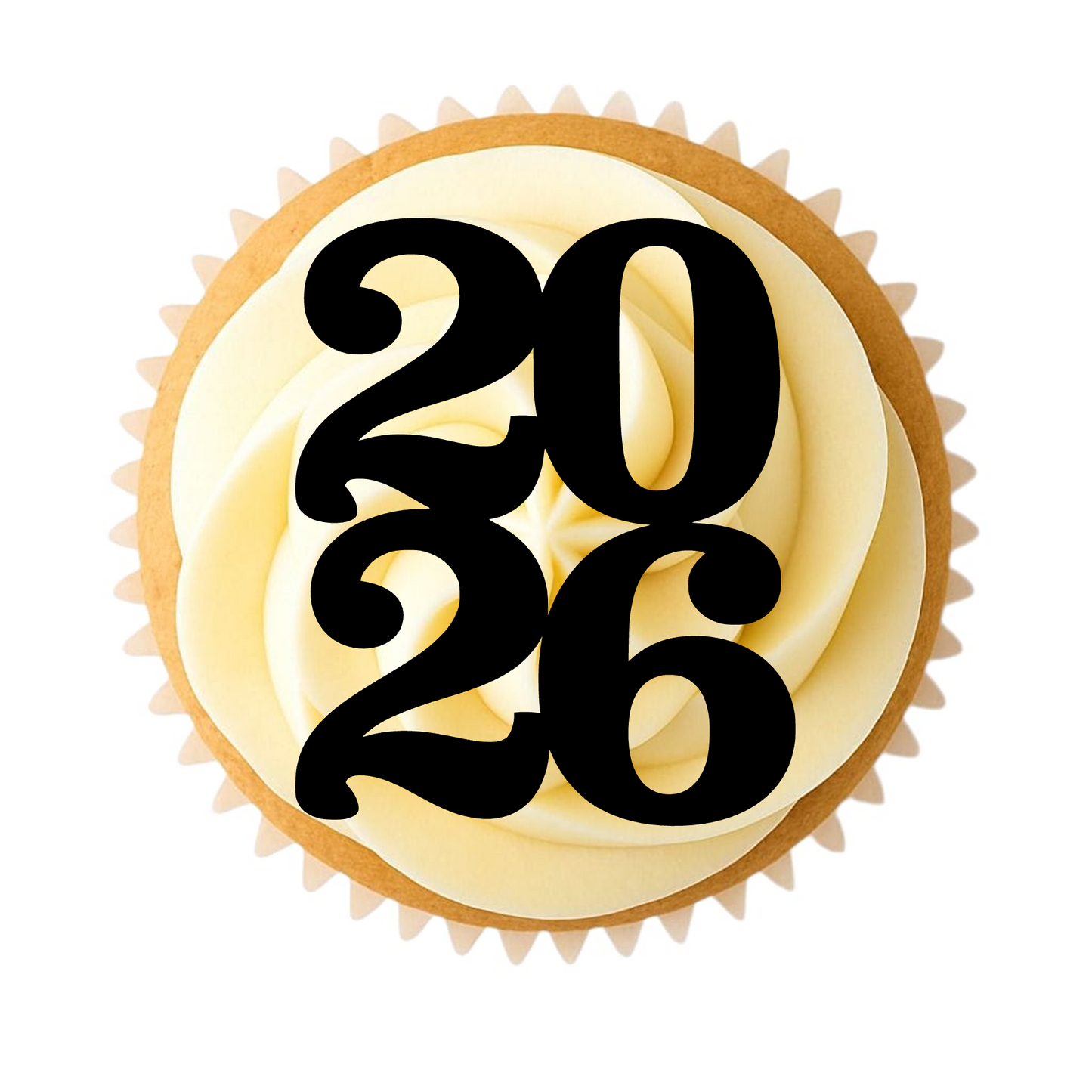 697. 2026 Cupcake Topper (Pack of 6)