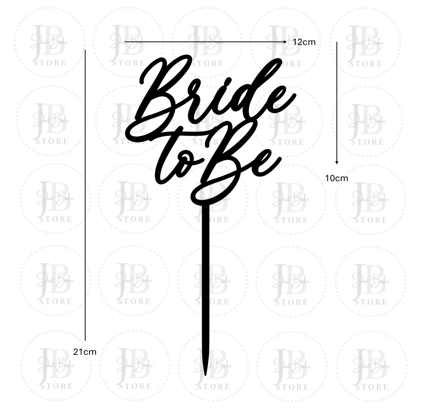00167 - Bride to Be Cake Topper