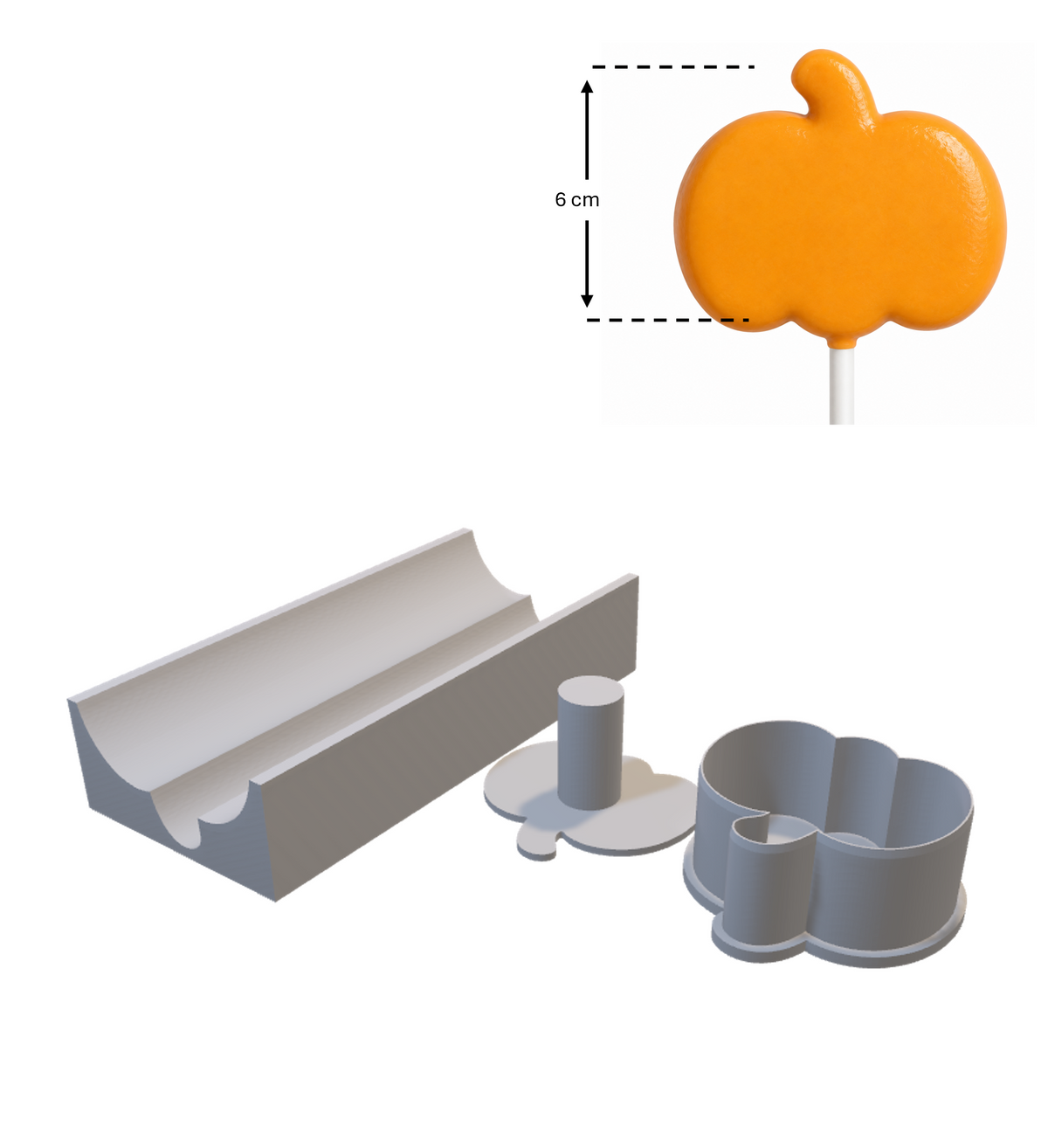 1053. Pumpkin Cake Pop Mold