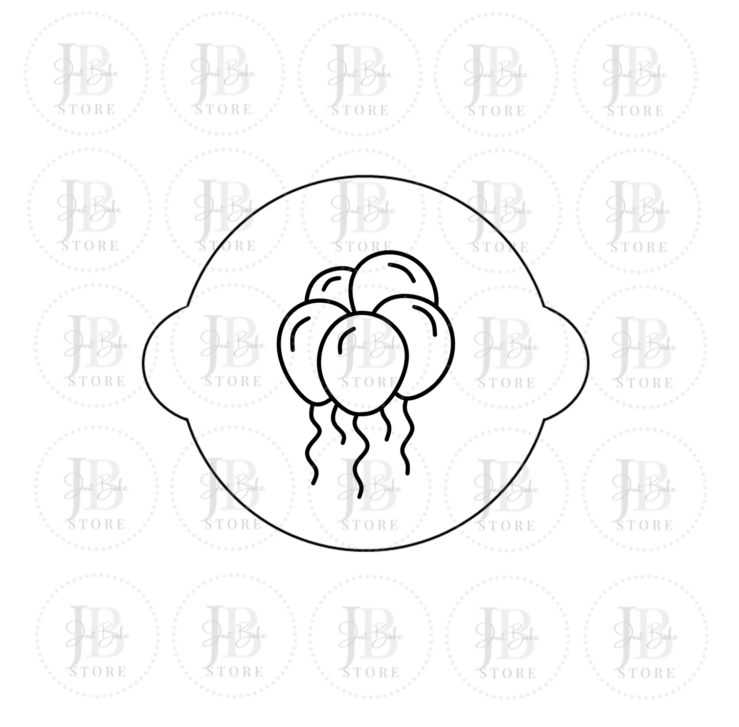 00203 - Balloons Fondant Stamp