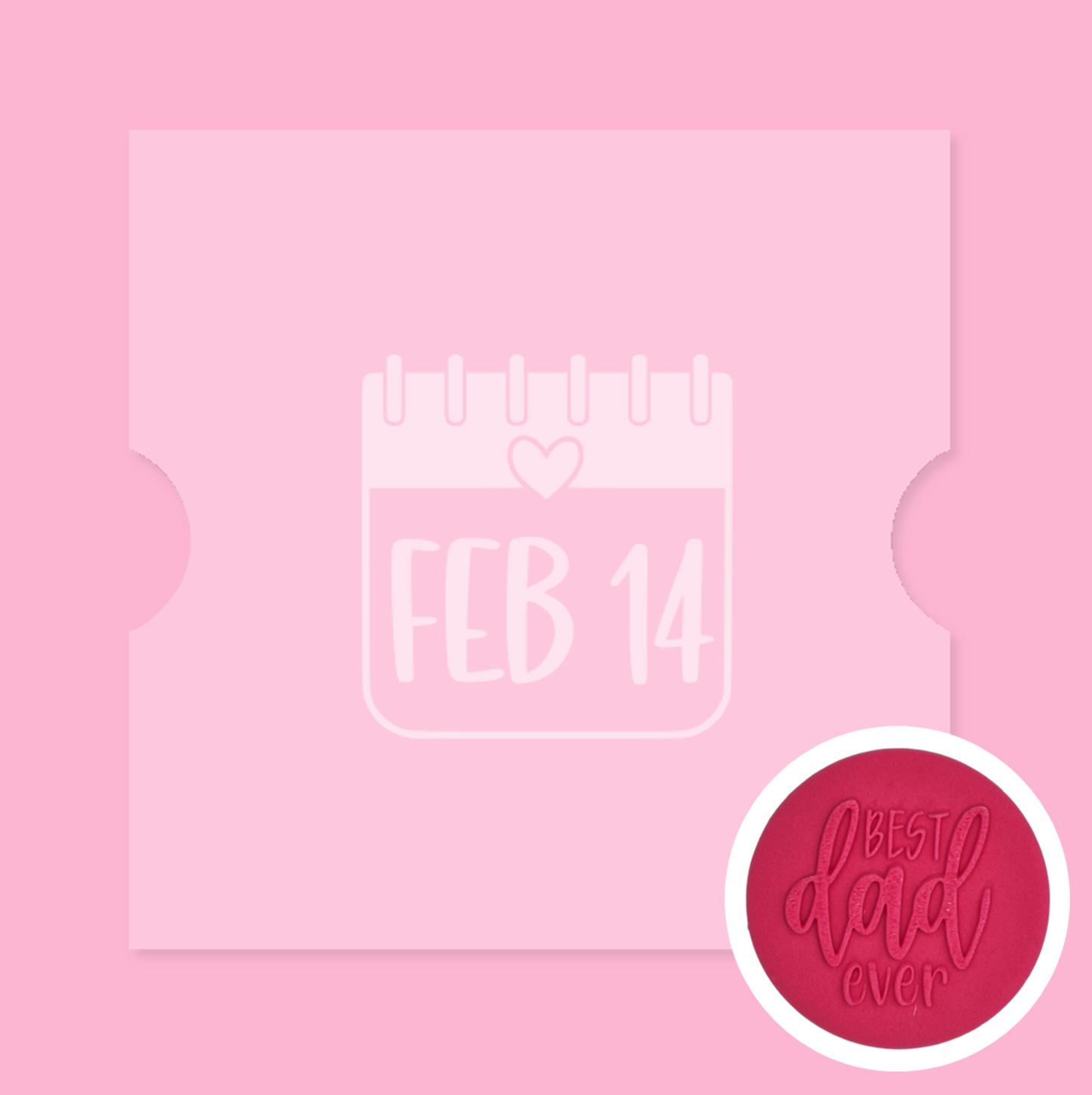 19 - Valentines Calendar Fondant Debosser