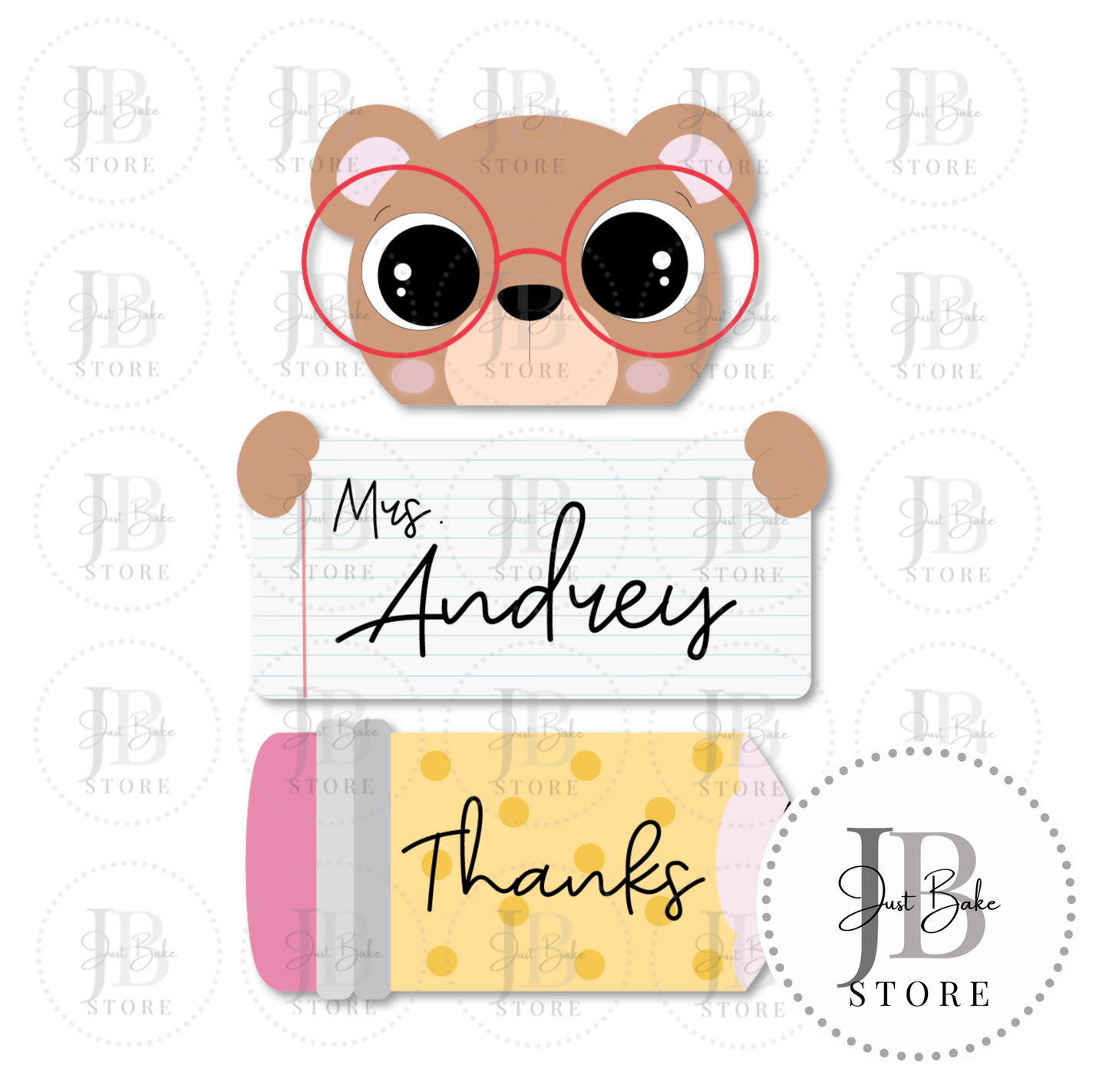 C0497 - Teacher Cookie Cutter Set - 3 Piece