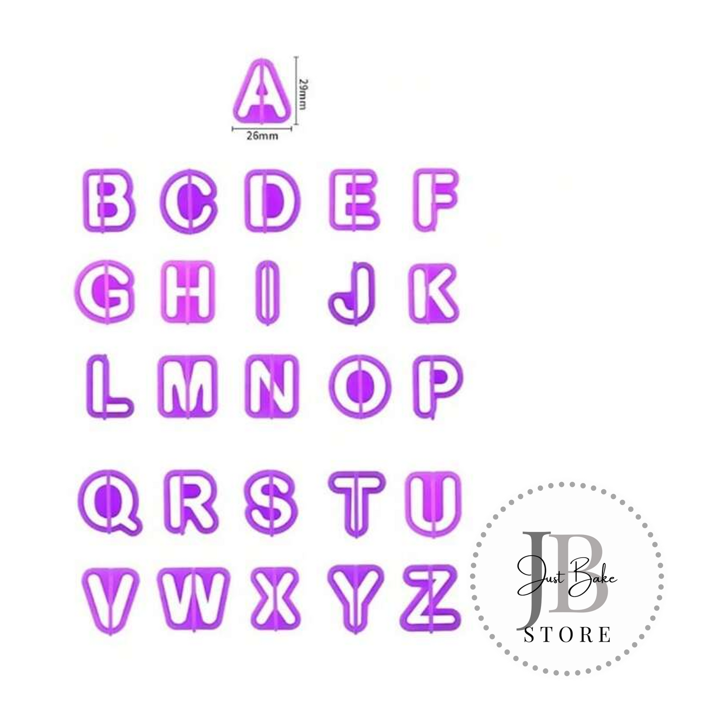 400 - 40 Piece Alphabet & Number Fondant Cutter