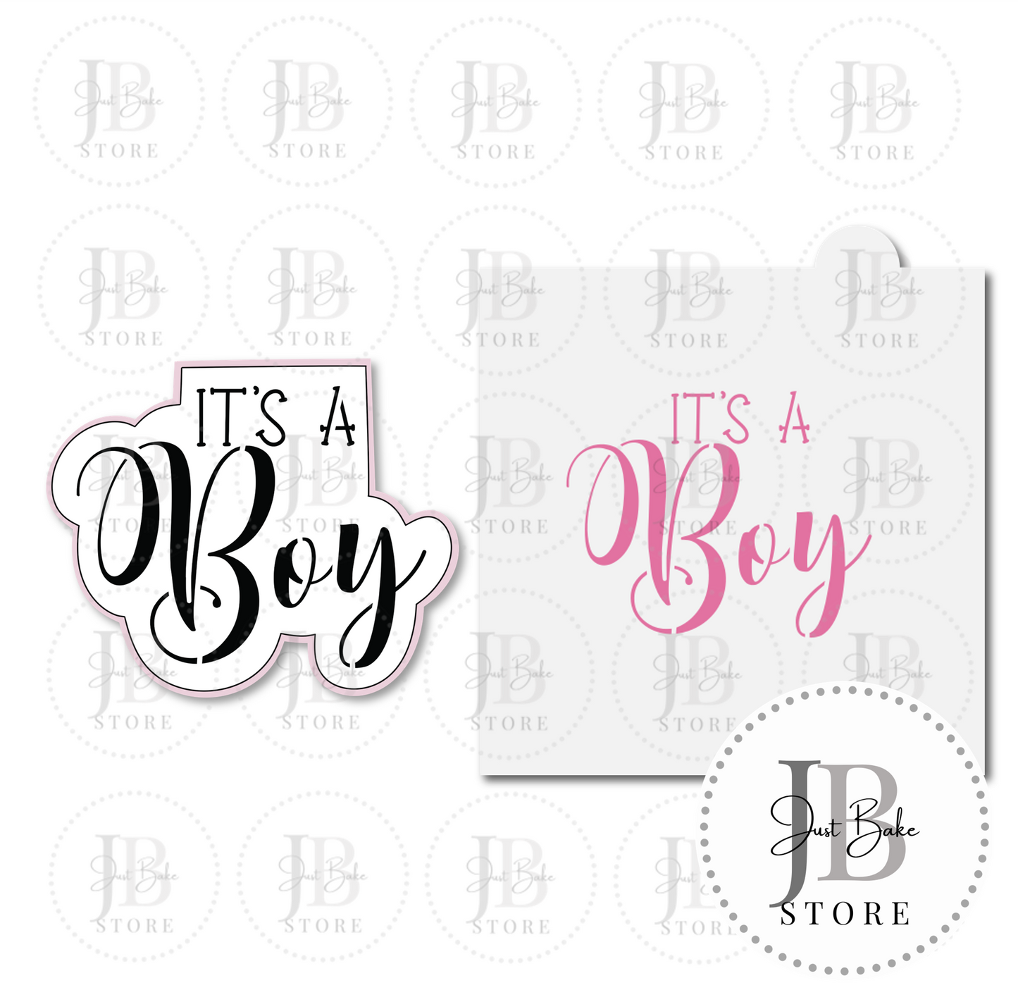 C0457 - It’s a Boy Cookie Cutter - STENCIL SOLD SEPERATELY