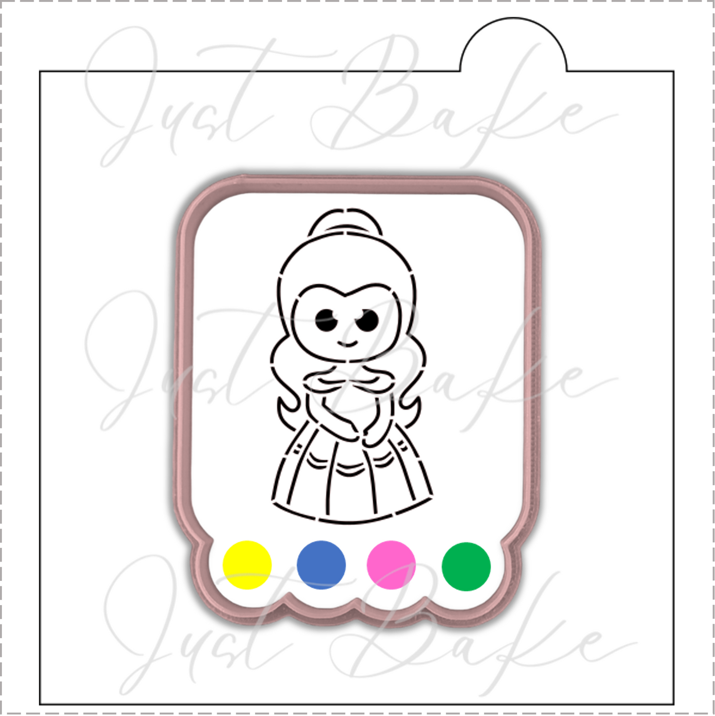S0091 - DISNEY PRINCESS - BELLE PYO STENCIL