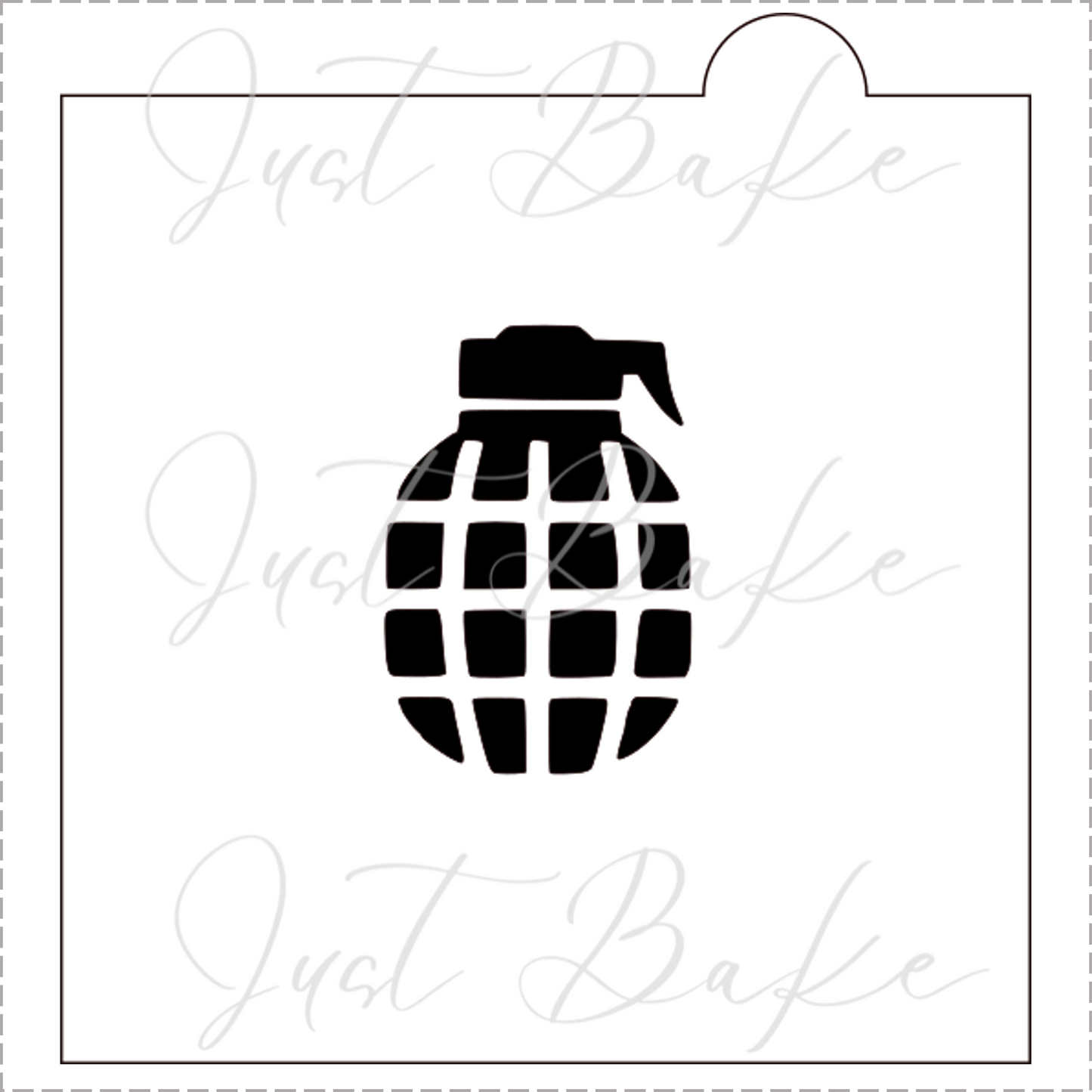S0099 - ARMY GRENADE STENCIL