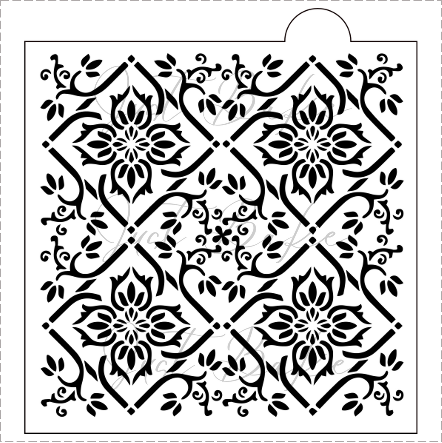 S0105 - FLORAL STENCIL