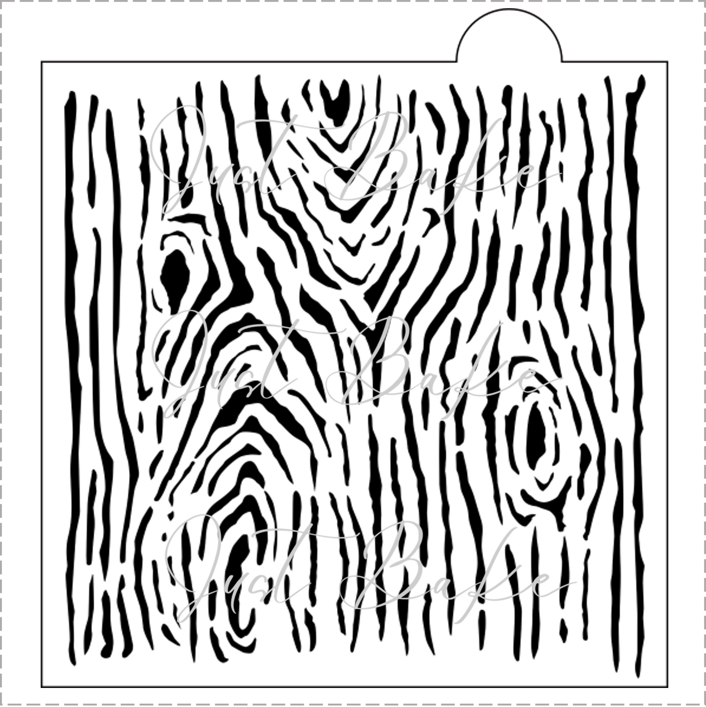 S0109 - WOODGRAIN PATTERN STENCIL