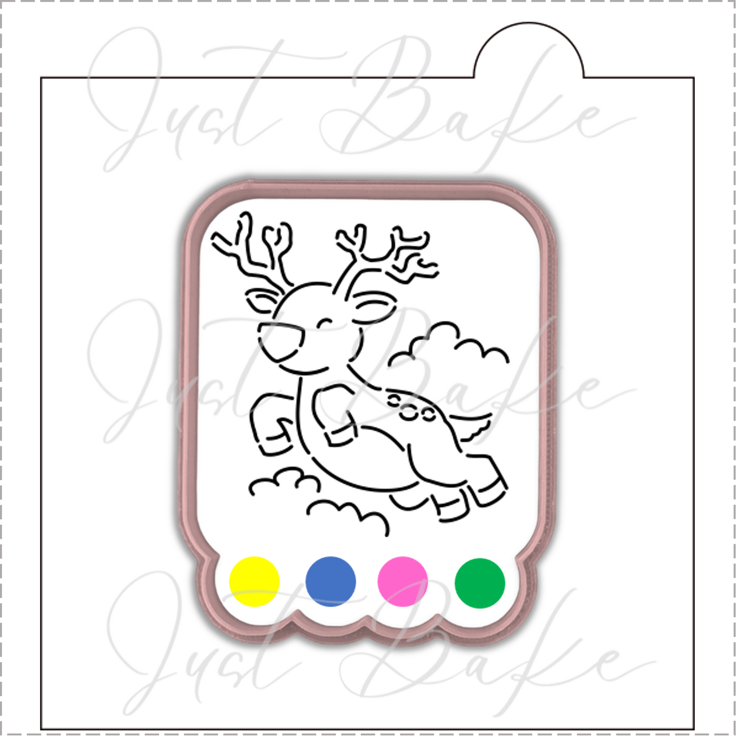S0112 - REINDEER PYO STENCIL