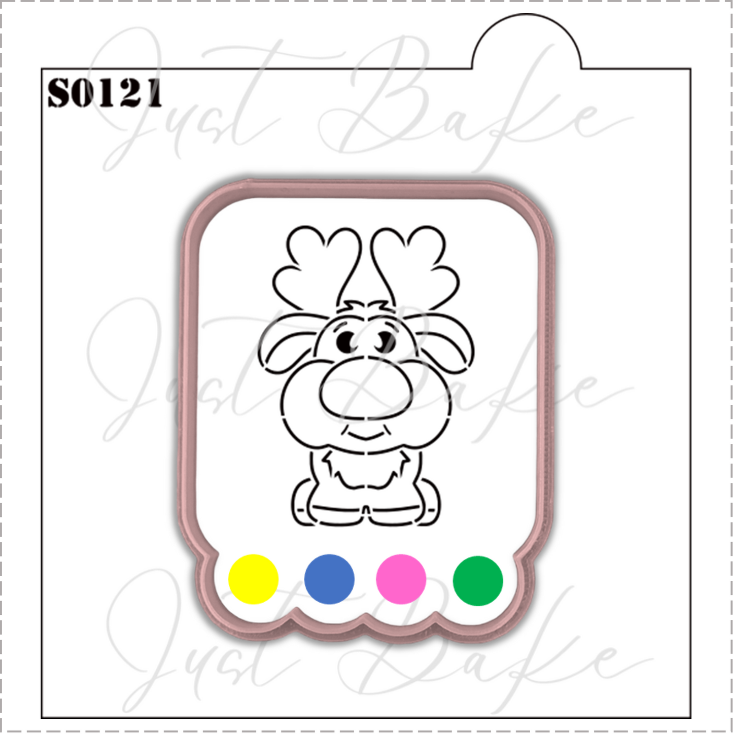 S0121 - REINDEER PYO STENCIL