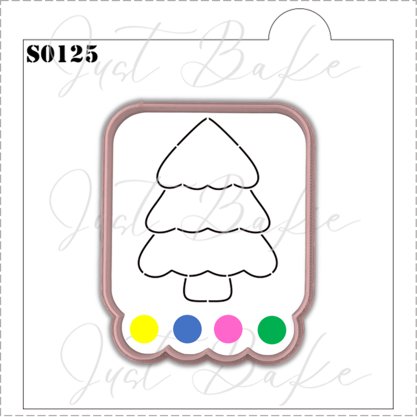 S0125 - CHRISTMAS TREE PYO STENCIL