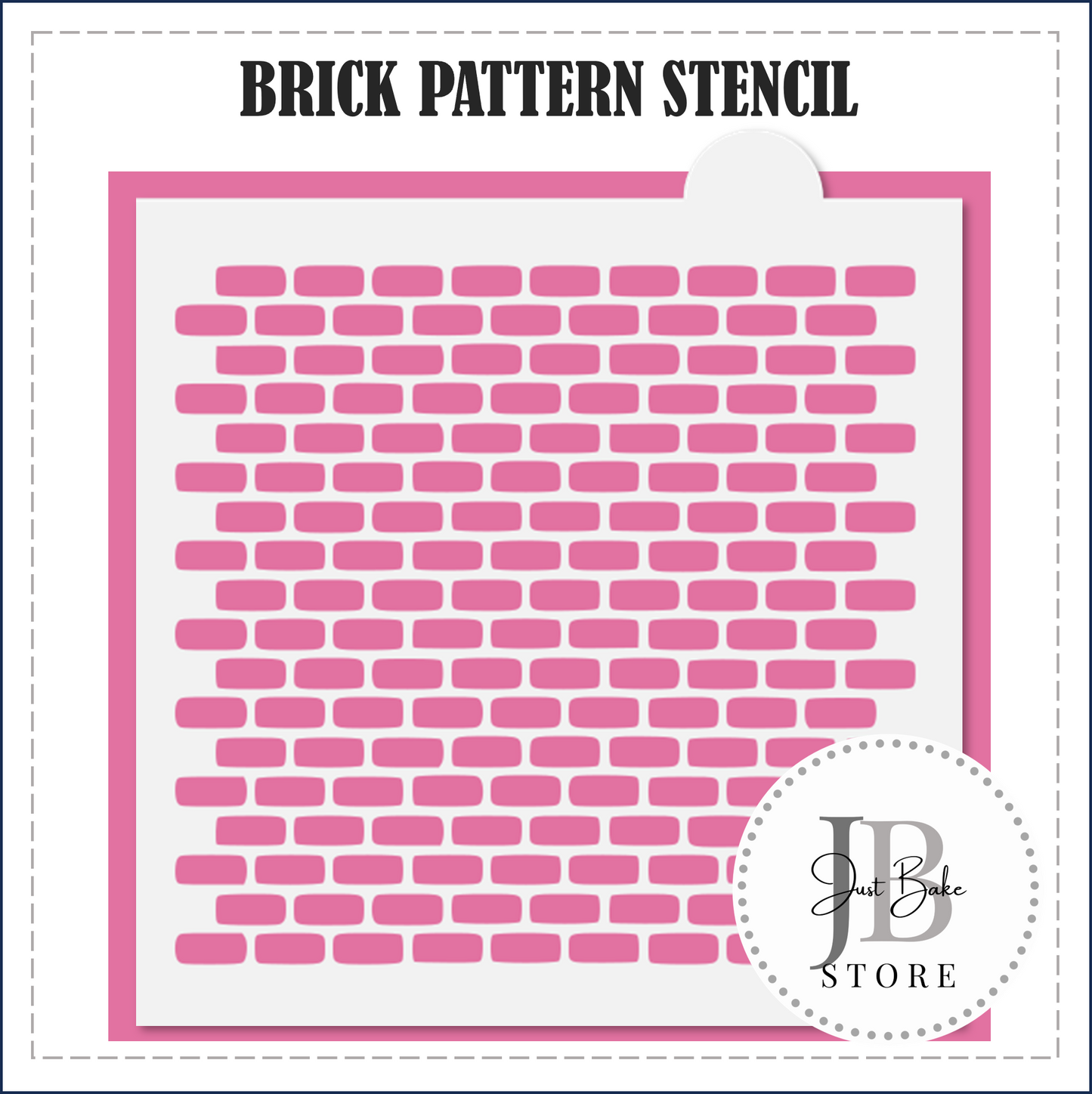 S133 - BRICK PATTERN STENCIL