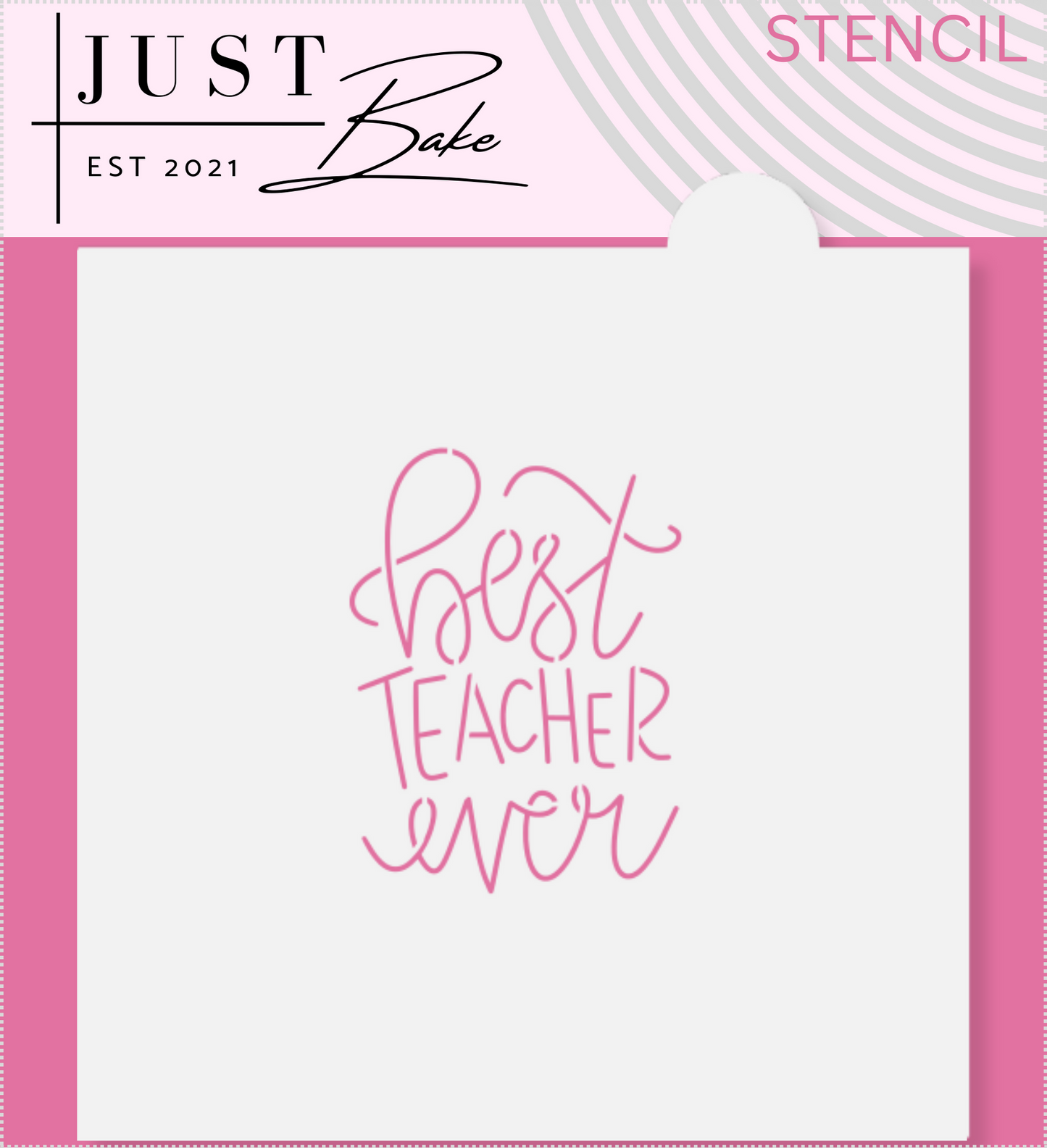 S26 - BEST TEACHER EVER STENCIL