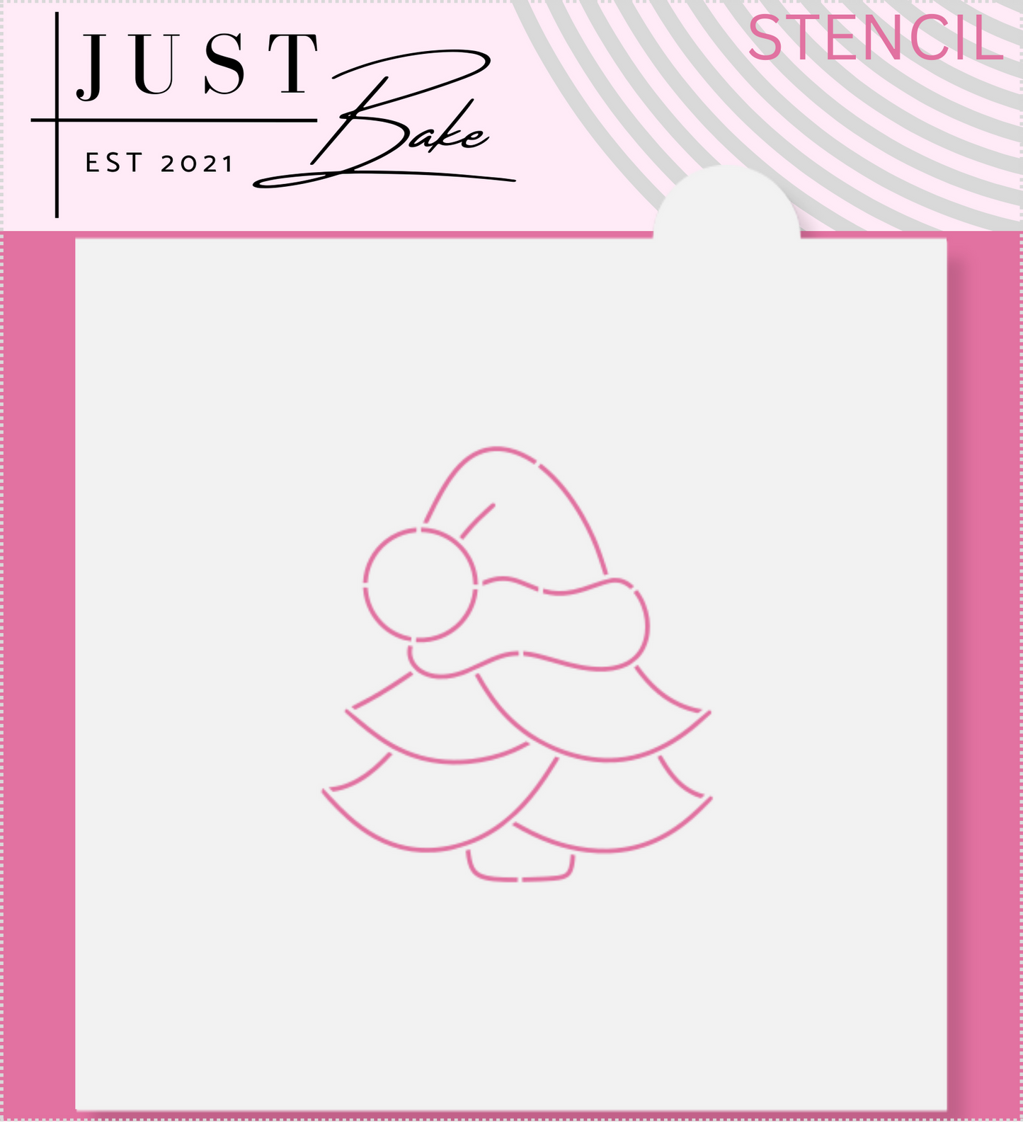 S32 - CHRISTMAS TREE PYO STENCIL