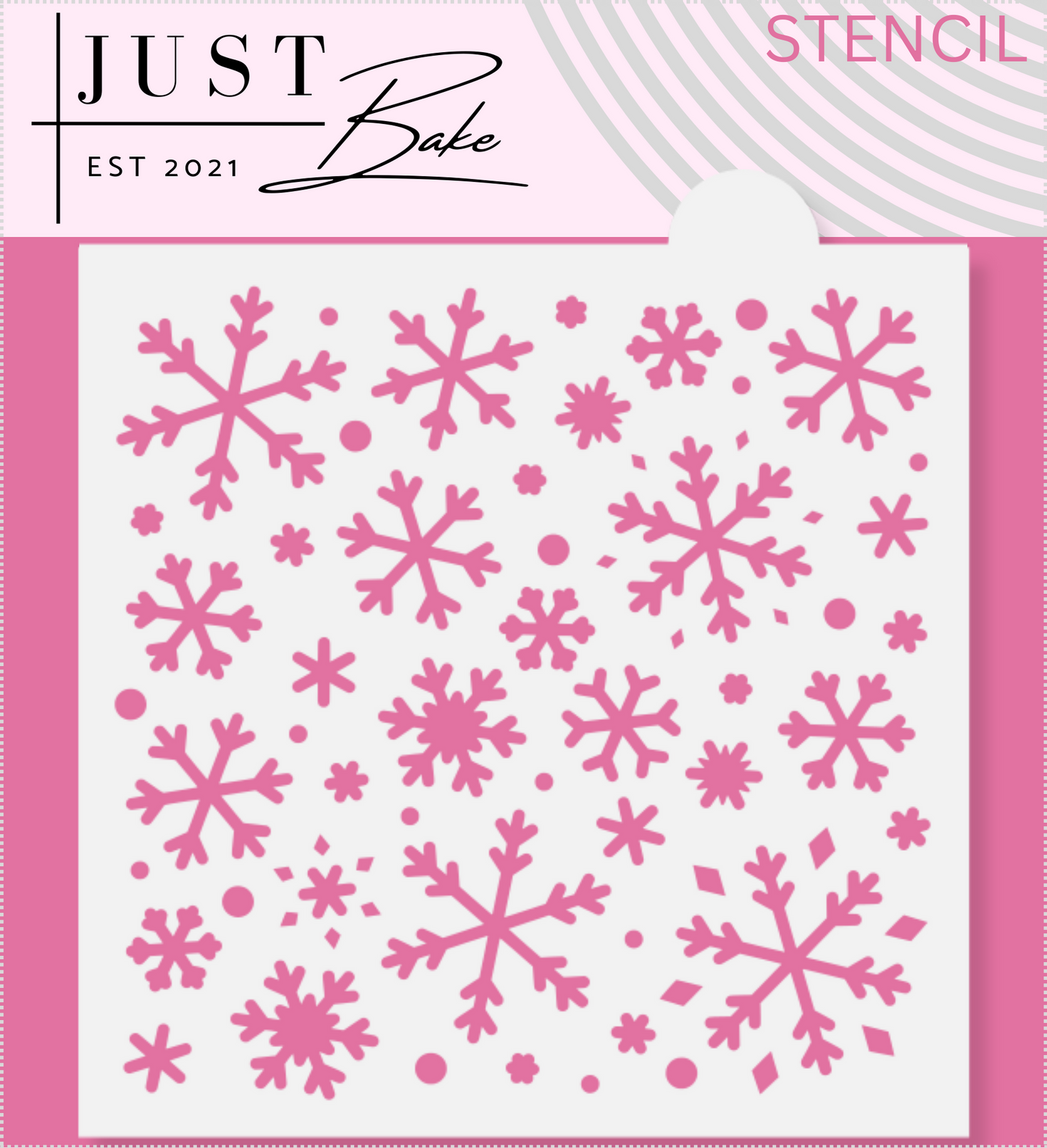 S44 - SNOWFLAKES STENCIL