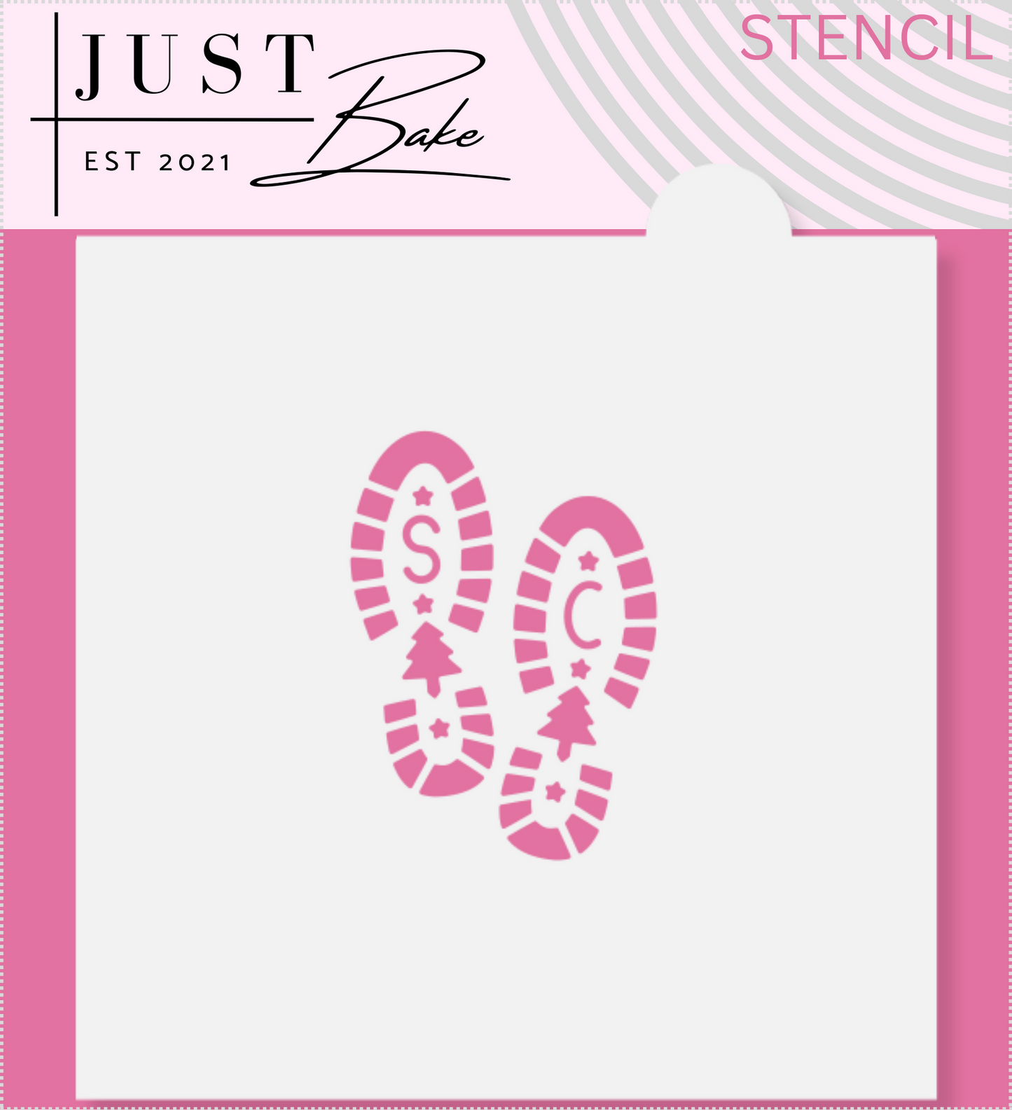 S45 - SANTA BOOTS STENCIL